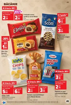 Ofertele Carrefour valabile de la 23.09.2026 | Pagină: 63 | Produse: Croissant, Aplică, Cașcaval, Heidi