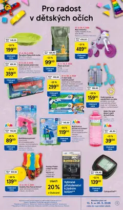 Náhled letáku Tesco leták - Hypermarket od 13.05.2026 | Strana: 11 | Produkty: Písek, Náplň do bublifuku, Kolo, Pískoviště