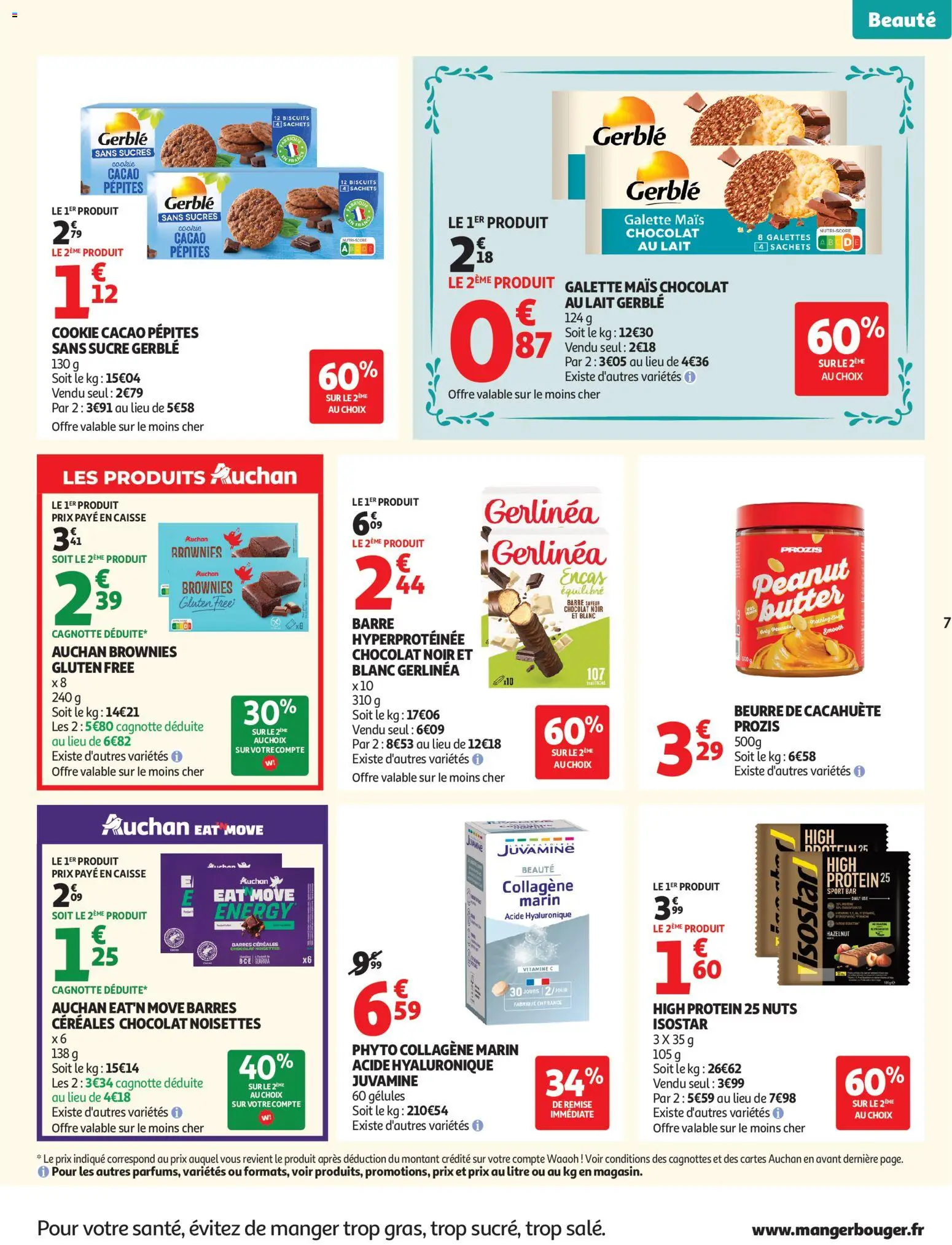{H1} | Page: 7 | Produits: Mais, Lait, Chocolat, Céréales