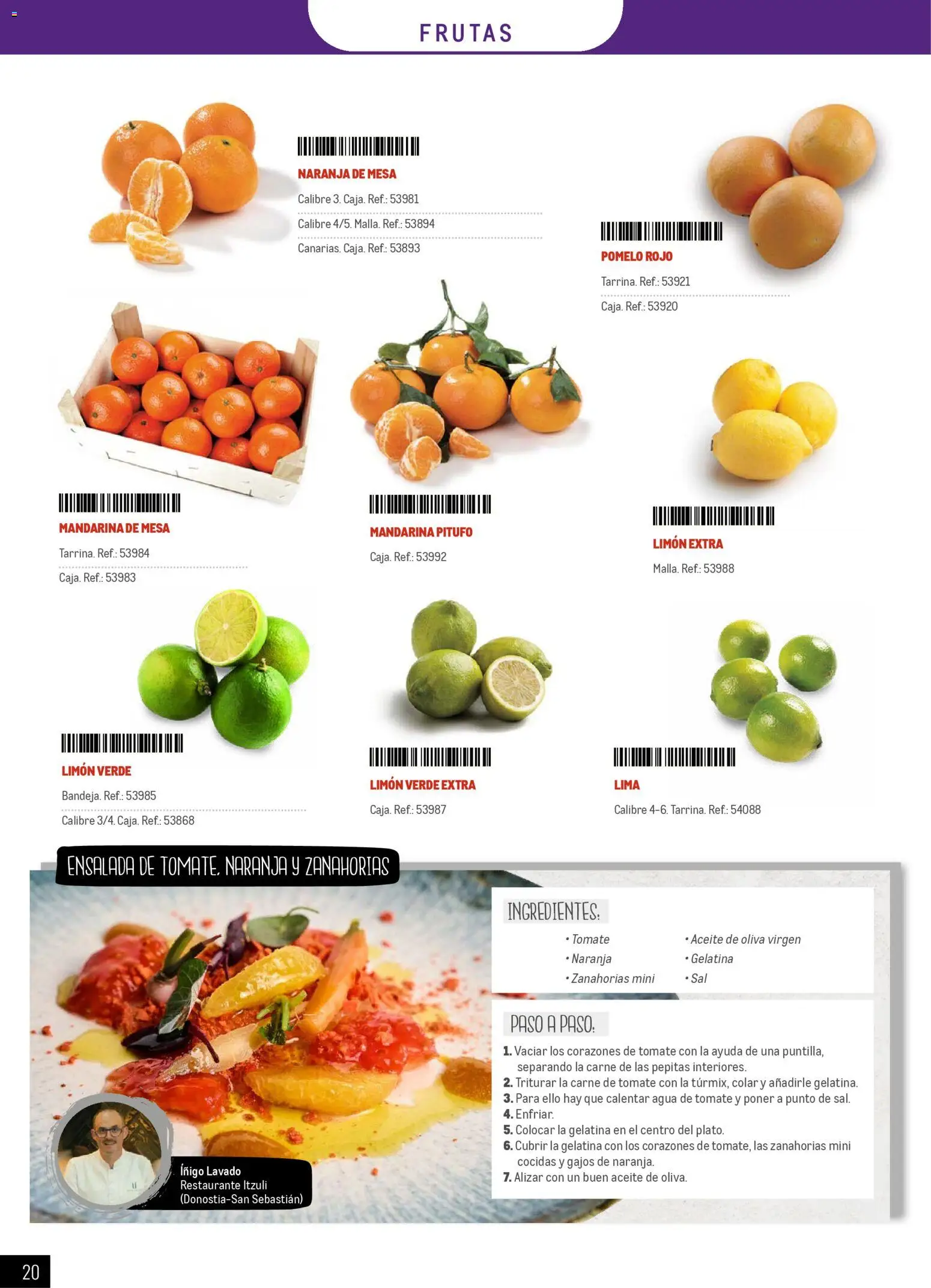 Makro - Especial Frutas y Verduras Canarias │ válido desde el 05.01.2026 | Página: 20 | Productos: Lima, Aceite, Aceite de oliva, Ensalada