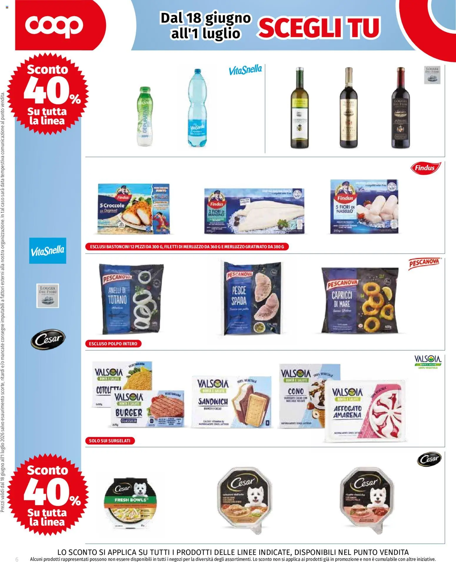 Volantino COOP del 18.06.2026 | Pagina: 6 | Prodotti: Pesce, Merluzzo, Polpo, Data