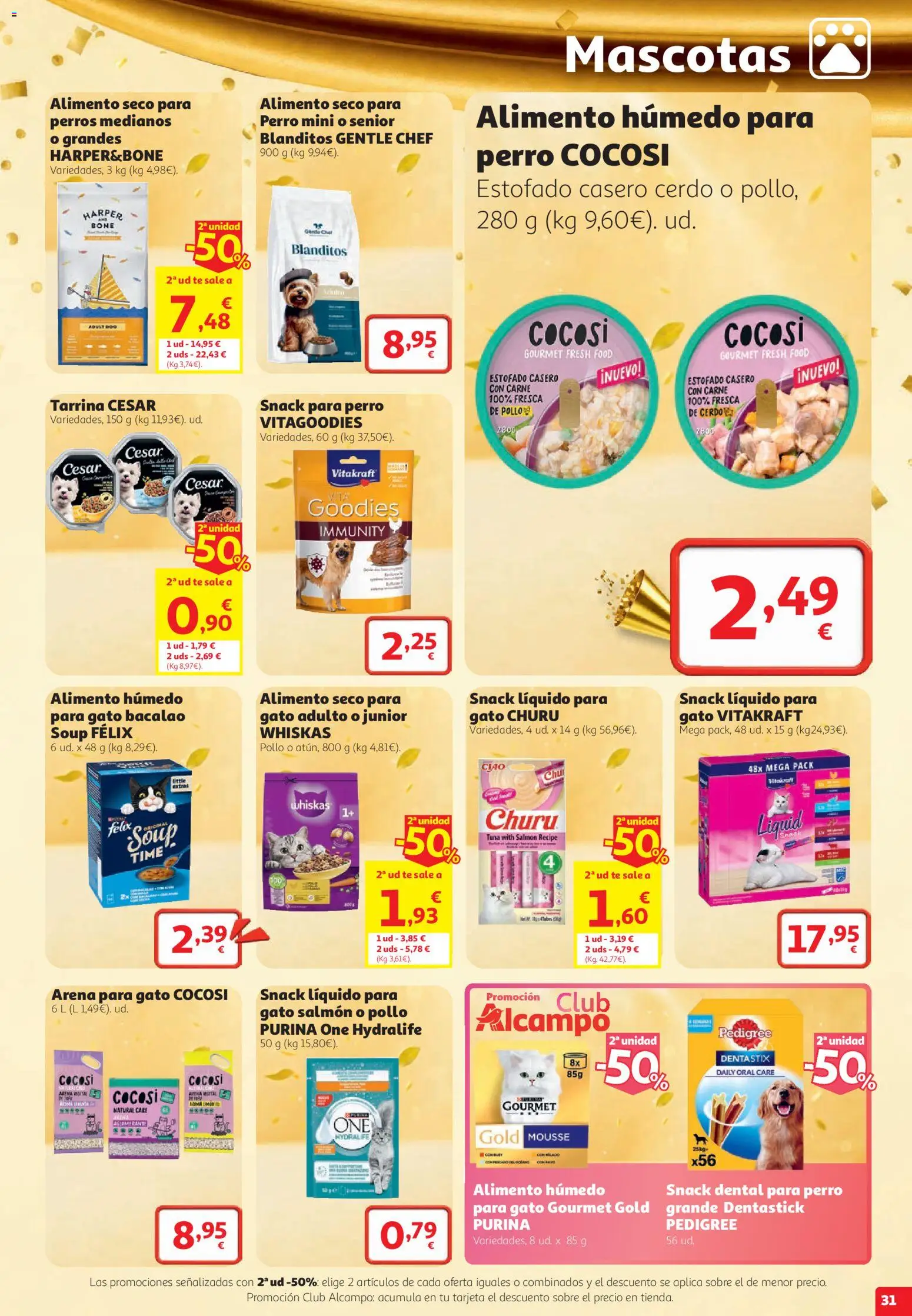 Alcampo folleto Almería │ válido desde el 22/10/2026 | Página: 31 | Productos: Mousse, Té, Salmón, Pollo