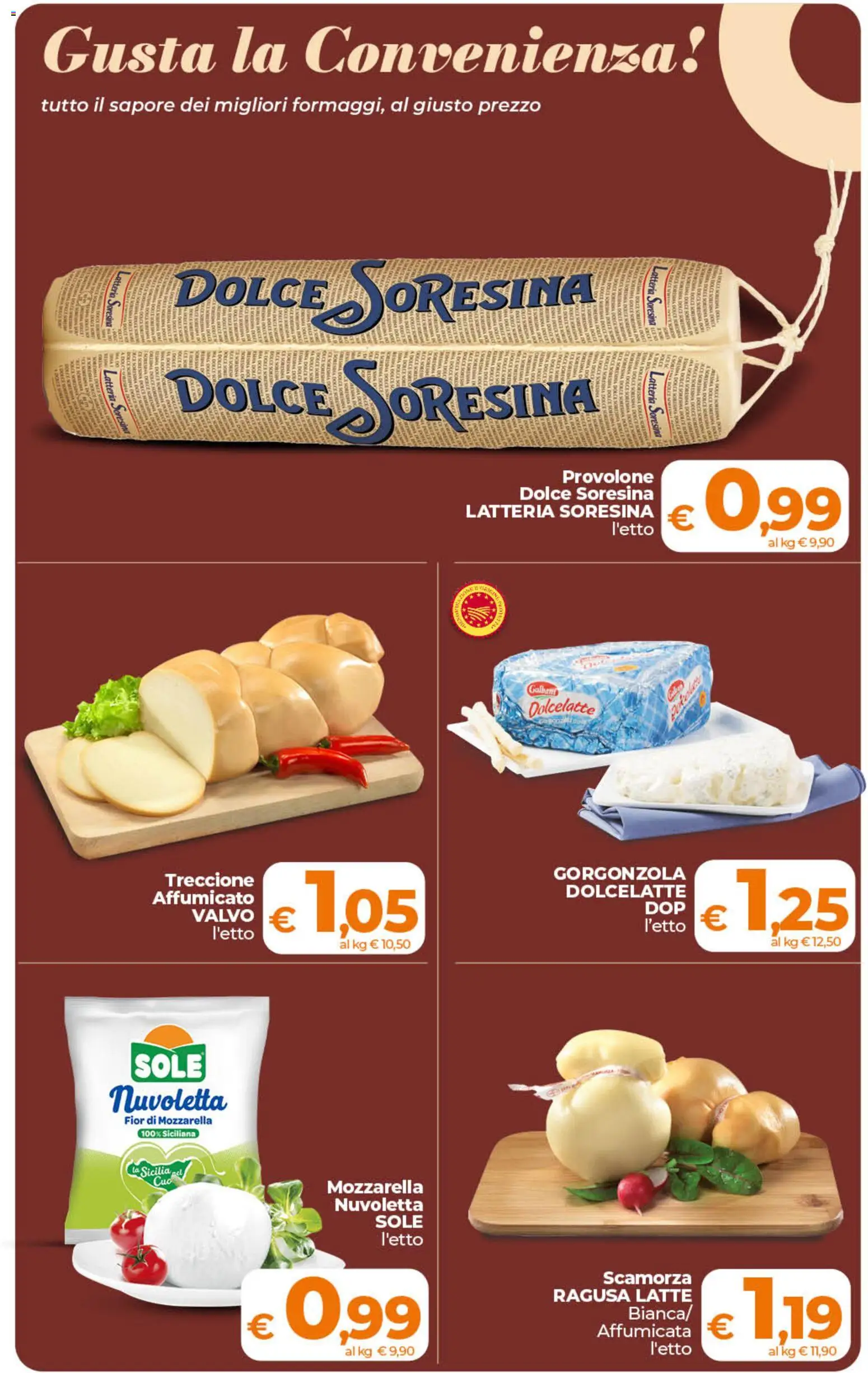 Volantino Ipercoop del 19.05.2026 | Pagina: 15 | Prodotti: Provolone, Mozzarella, Latte, Gorgonzola