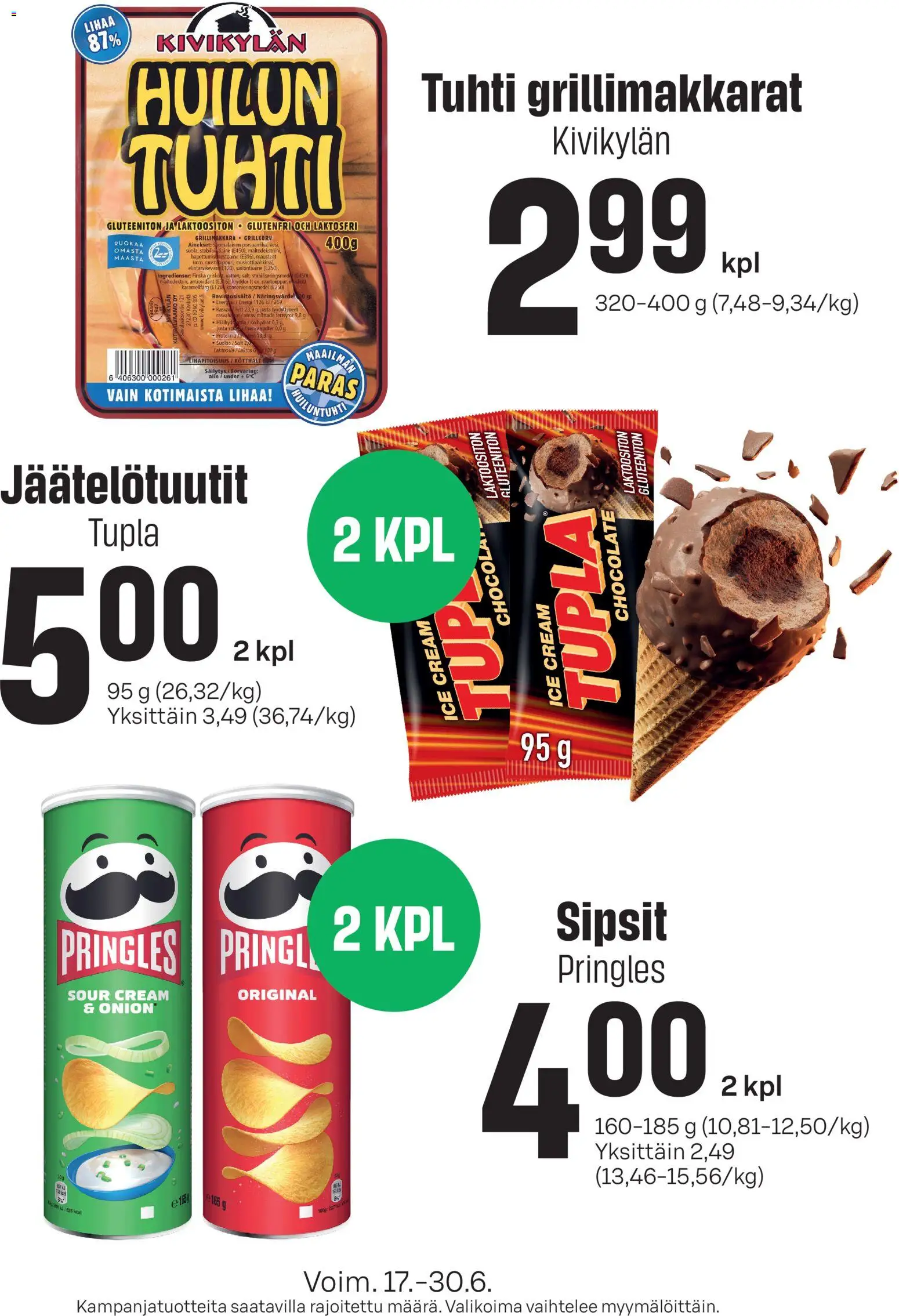 Sale tarjoukset ilmoitukset – voimassa 17.06.2026 alkaen | Sivu: 1