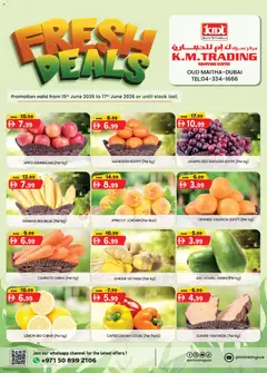 Preview of KM Trading - Fresh Deals K.M.Trading in Dubai 15th June to 17th June 2026 K.M.TRADING valid from 15.06.2026