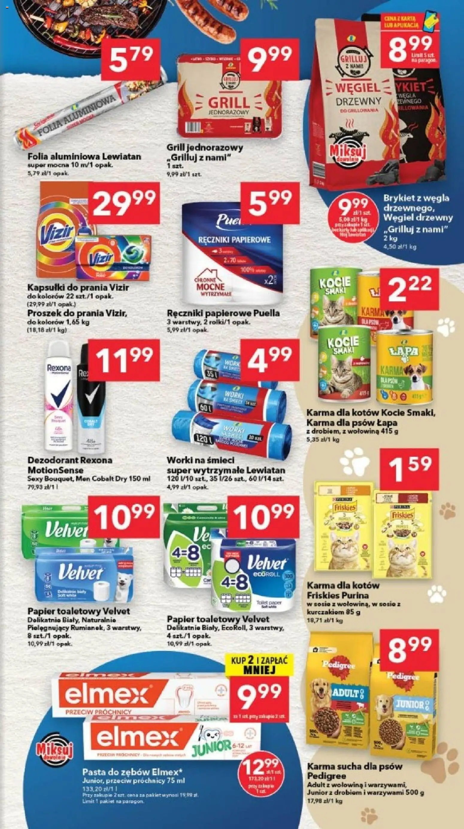 Lewiatan gazetka - Gdańsk od 13.08.2026 | Strona: 7 | Produkty: Ręczniki papierowe, Pedigree, Grill jednorazowy, Dezodorant