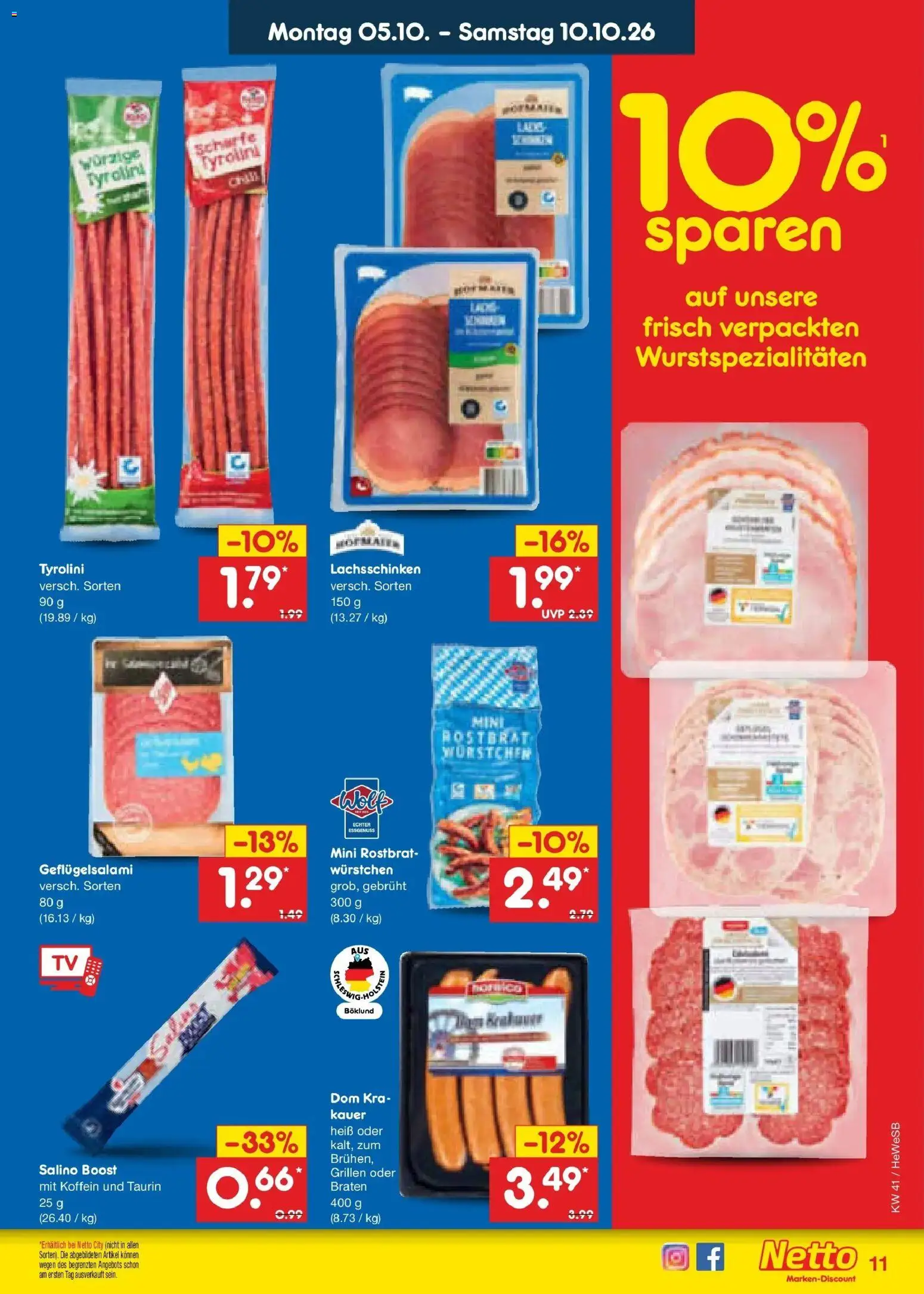 Netto Marken-Discount Prospekt Hamburg (ab 05.10.2026) » Angebote | Seite: 11