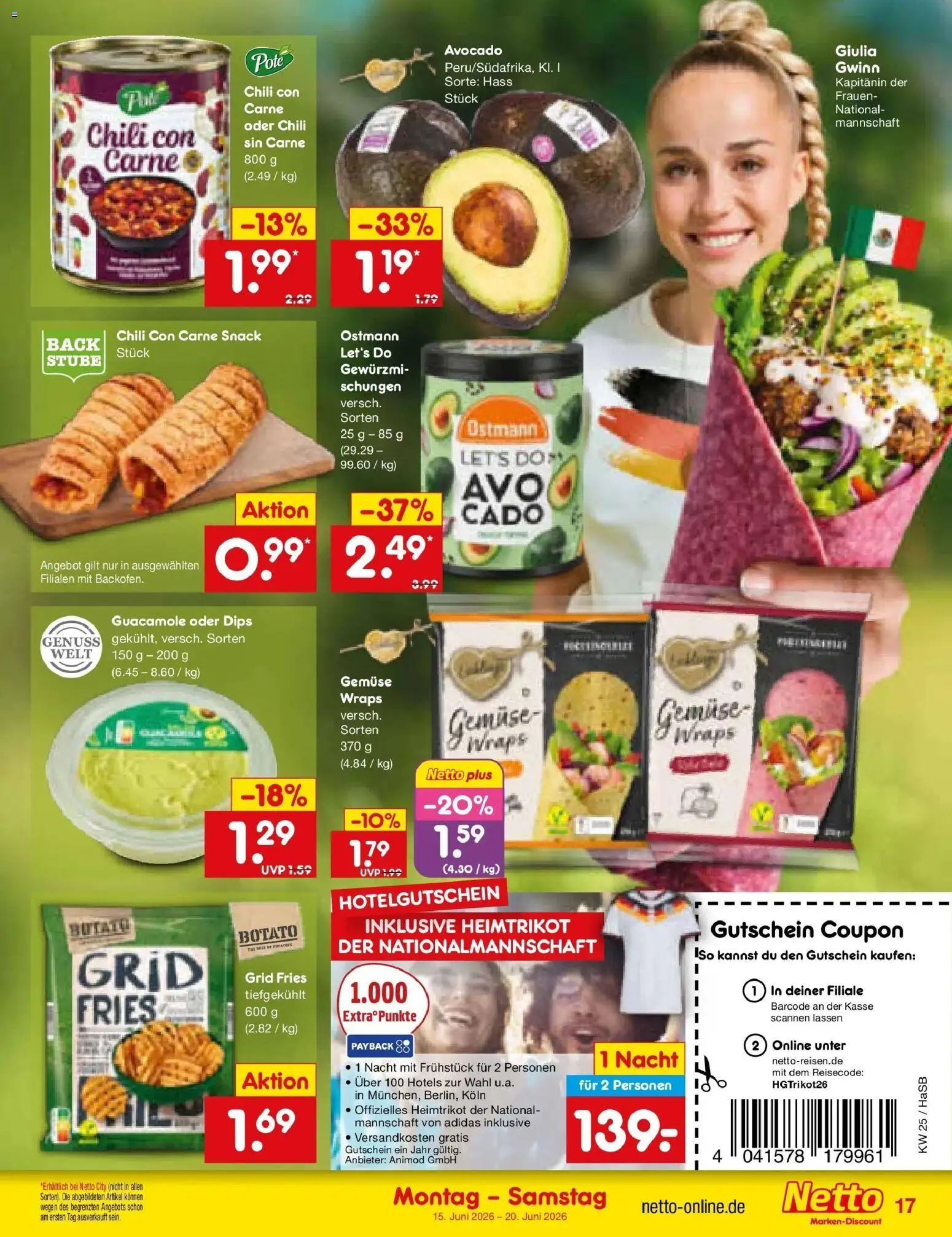 Netto Marken-Discount Prospekt Wuppertal – gültig ab 14.06.2026 | Seite: 21 | Produkte: Avocado, Gemüse, Chili