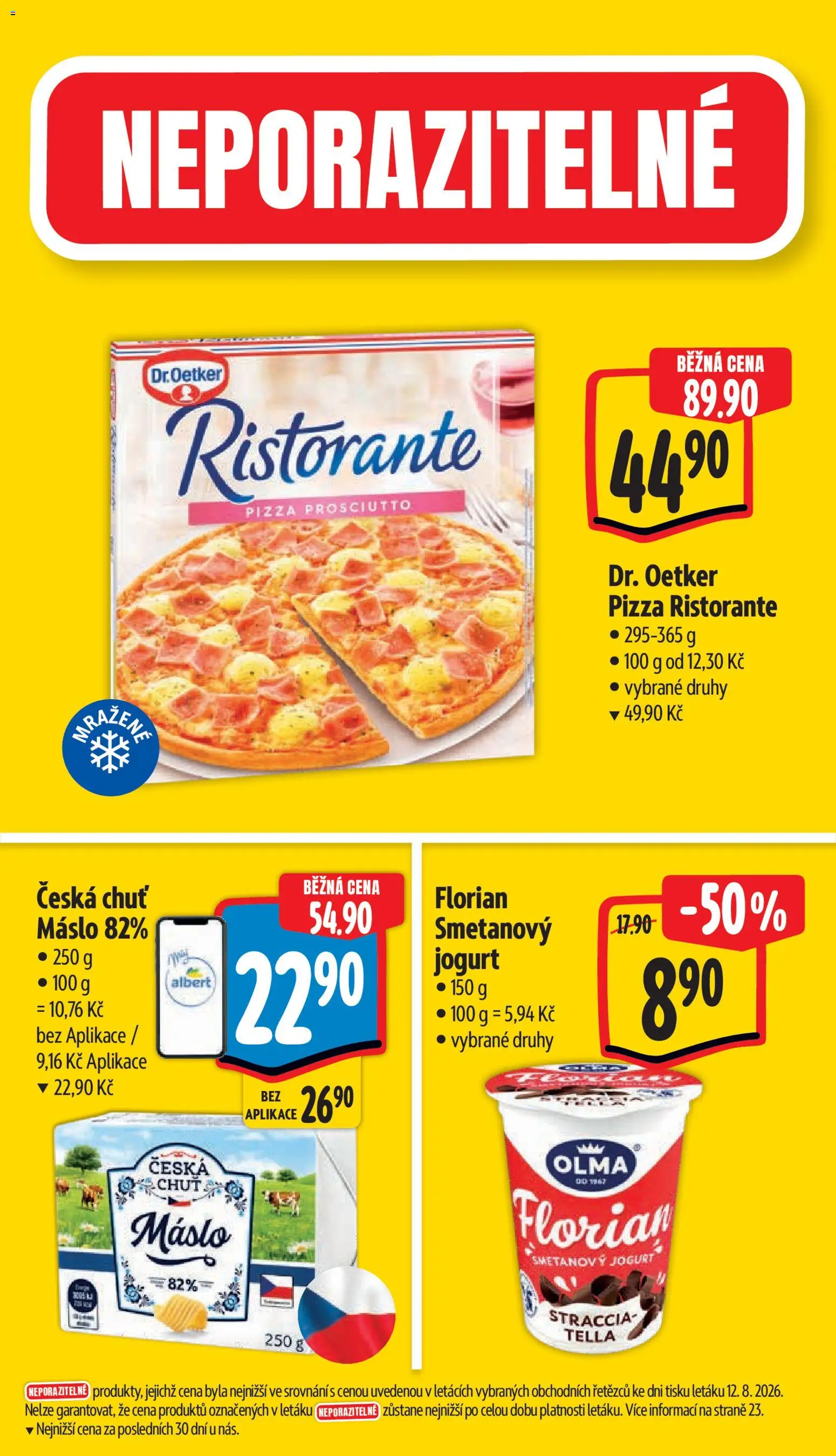 Albert leták - Hypermarket - Strakonice od 19.08.2026 | Strana: 3 | Produkty: Smetanový jogurt, Jogurt, Pizza, Pizza Ristorante