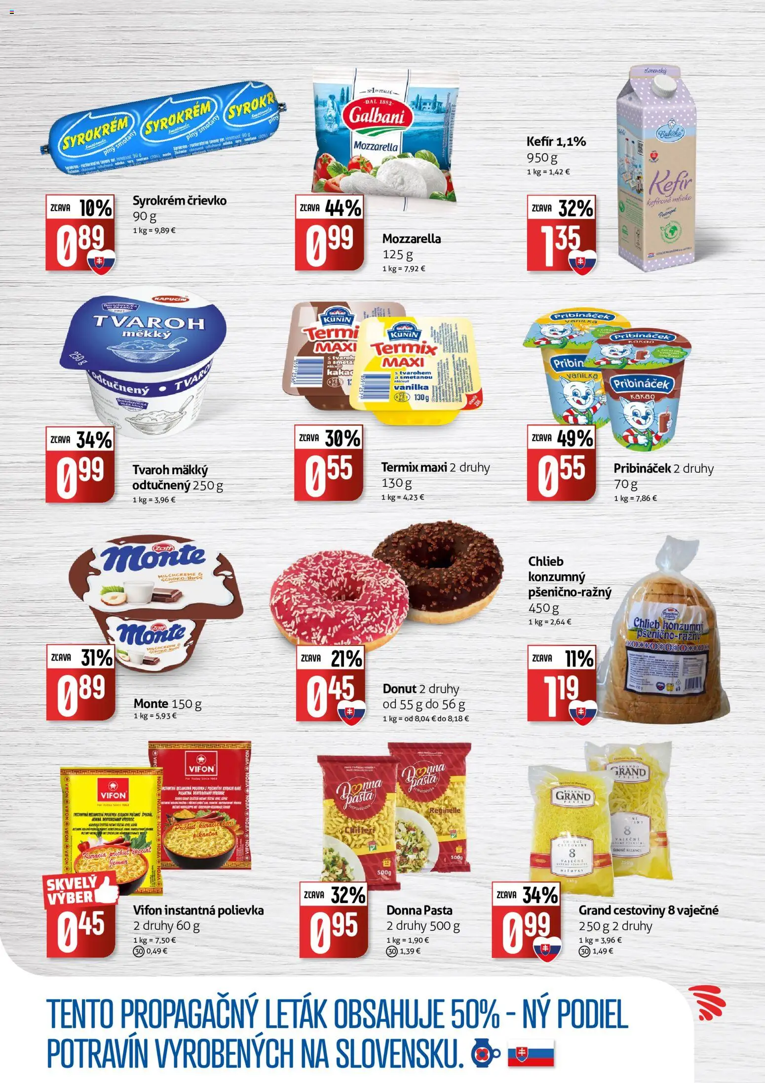 Nové COOP Jednota akcie – leták je platný od 14.10.2026 | Strana: 4 | Produkty: Cestoviny, Kefír, Vanilka, Kakao