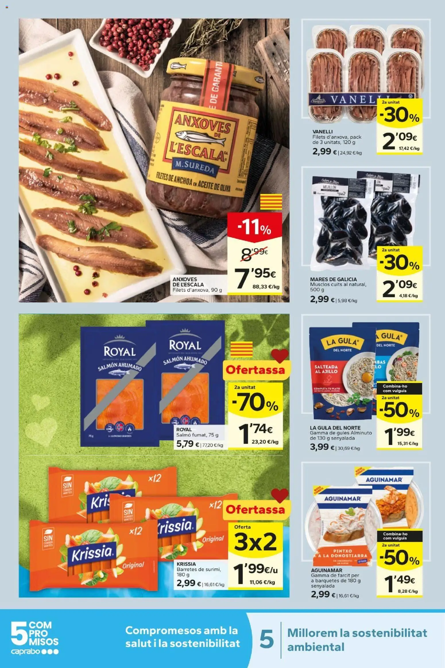 Caprabo folleto │ válido desde el 13/08/2026 | Página: 8 | Productos: Aceite, Aceite de oliva, Salmón, Anchoa