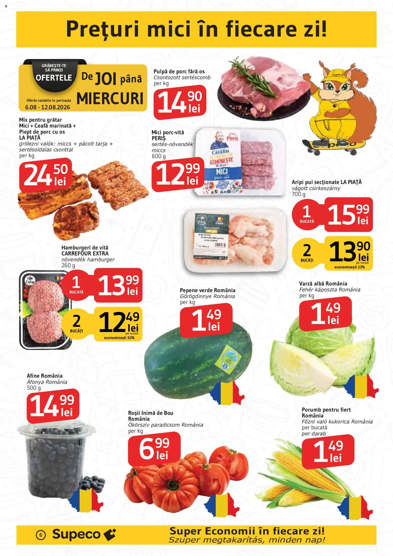 Noul catalog Supeco – valabil de la 06.08.2026 | Pagină: 8 | Produse: Varză, Afine, Roșii, Porumb