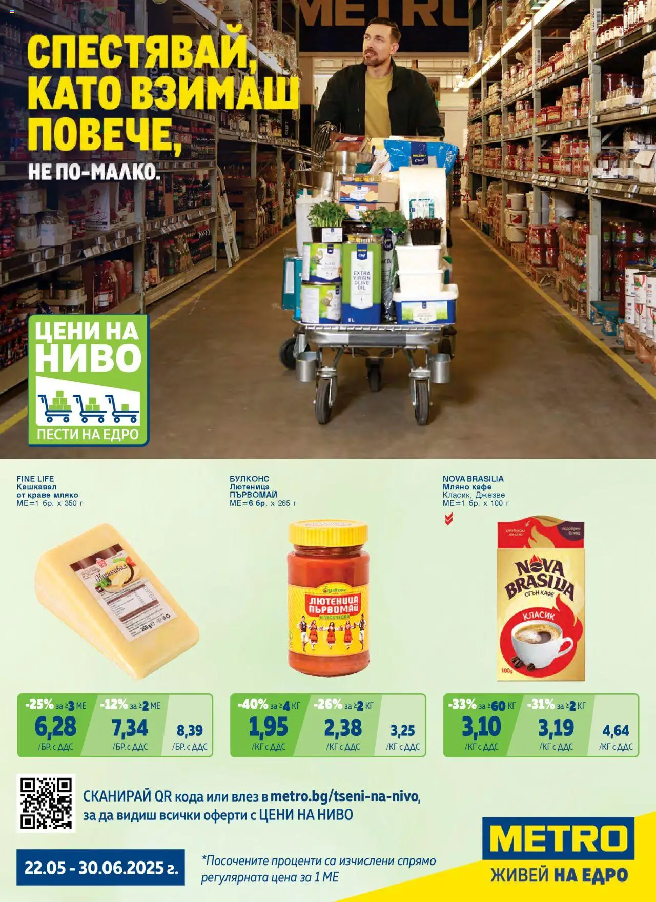 {H1} | Страница: 1 | Продукти: Краве, Кафе, Лютеница, Кашкавал