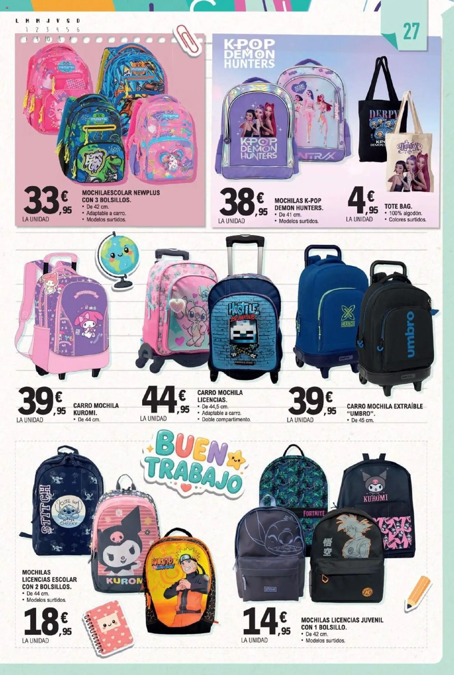 E.Leclerc Miranda de Ebro │ válido desde el 10/08/2026 | Página: 27 | Productos: Mochila