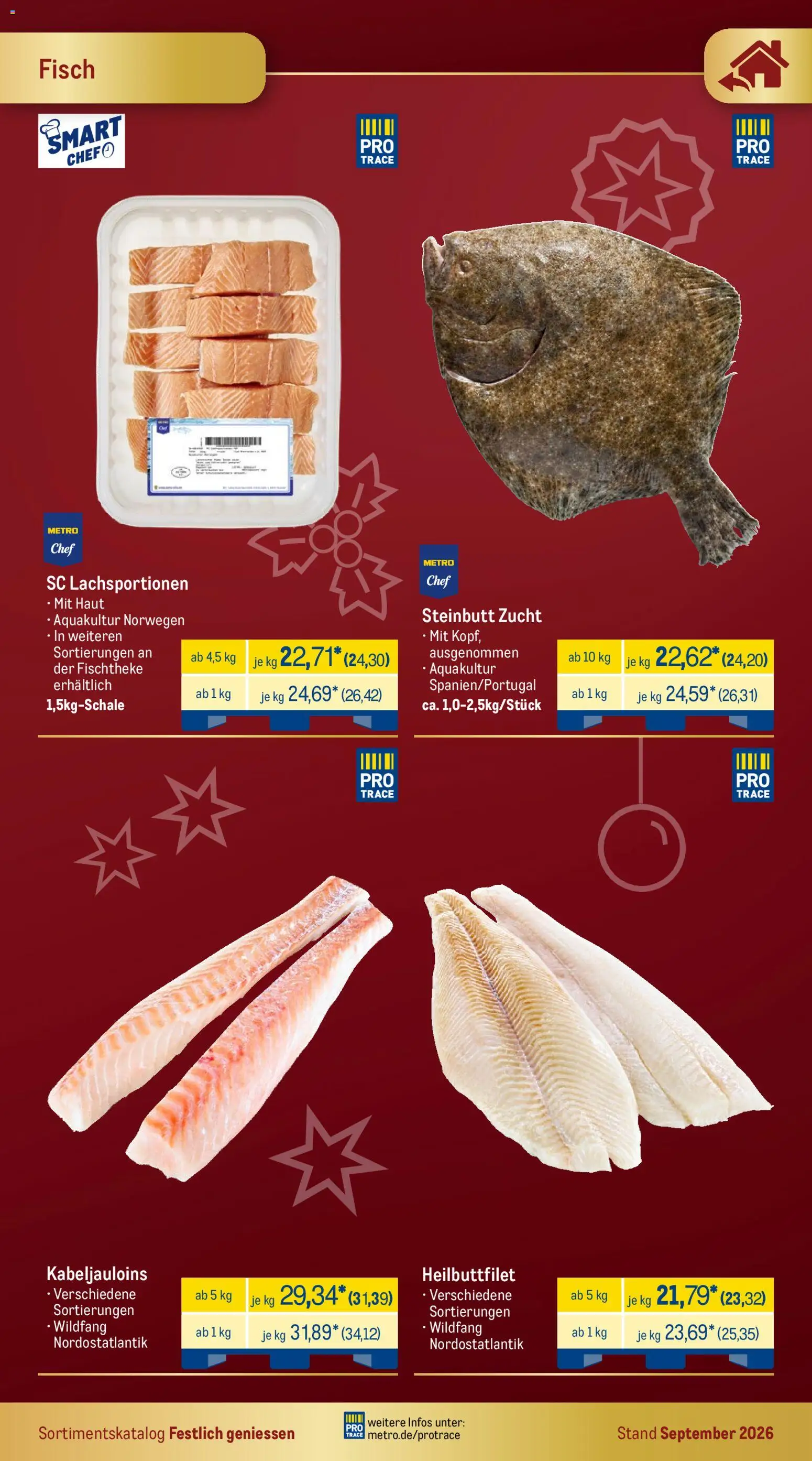 Metro Festlich Geniessen – gültig ab 01.09.2026 | Seite: 12 | Produkte: Fisch
