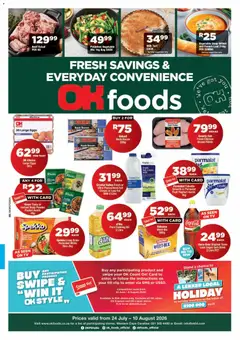 OK Foods specials catalogue – valid from 24/07/2026
