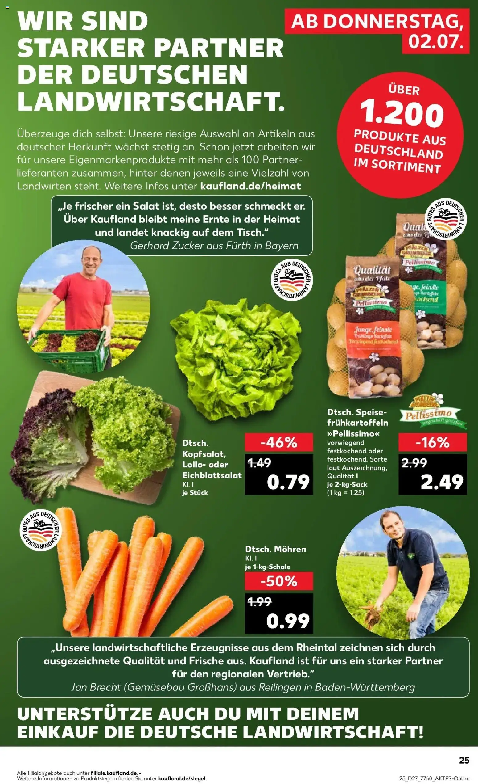 Kaufland Prospekt Landsberg Am Lech – gültig ab 29.06.2026 | Seite: 38 | Produkte: Mohren, Zucker, Salat