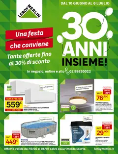 Anteprima del volantino Leroy Merlin catalogo valido a partire dal 10.06.2026