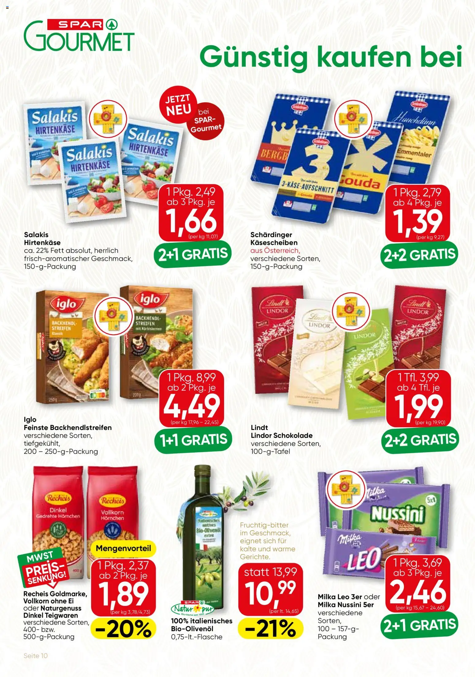 SPAR Gourmet Flugblatt gültig ab 16.07.2026 | Seite: 10 | Produkte: Schokolade