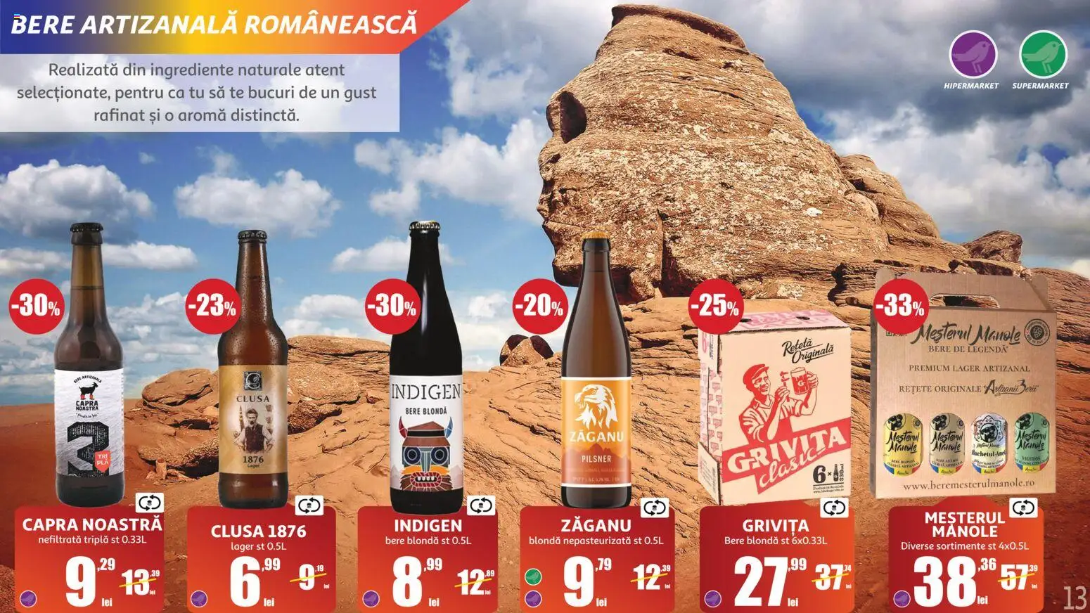 Noul catalog Auchan – valabil de la 10.06.2026 | Pagină: 13 | Produse: Bere