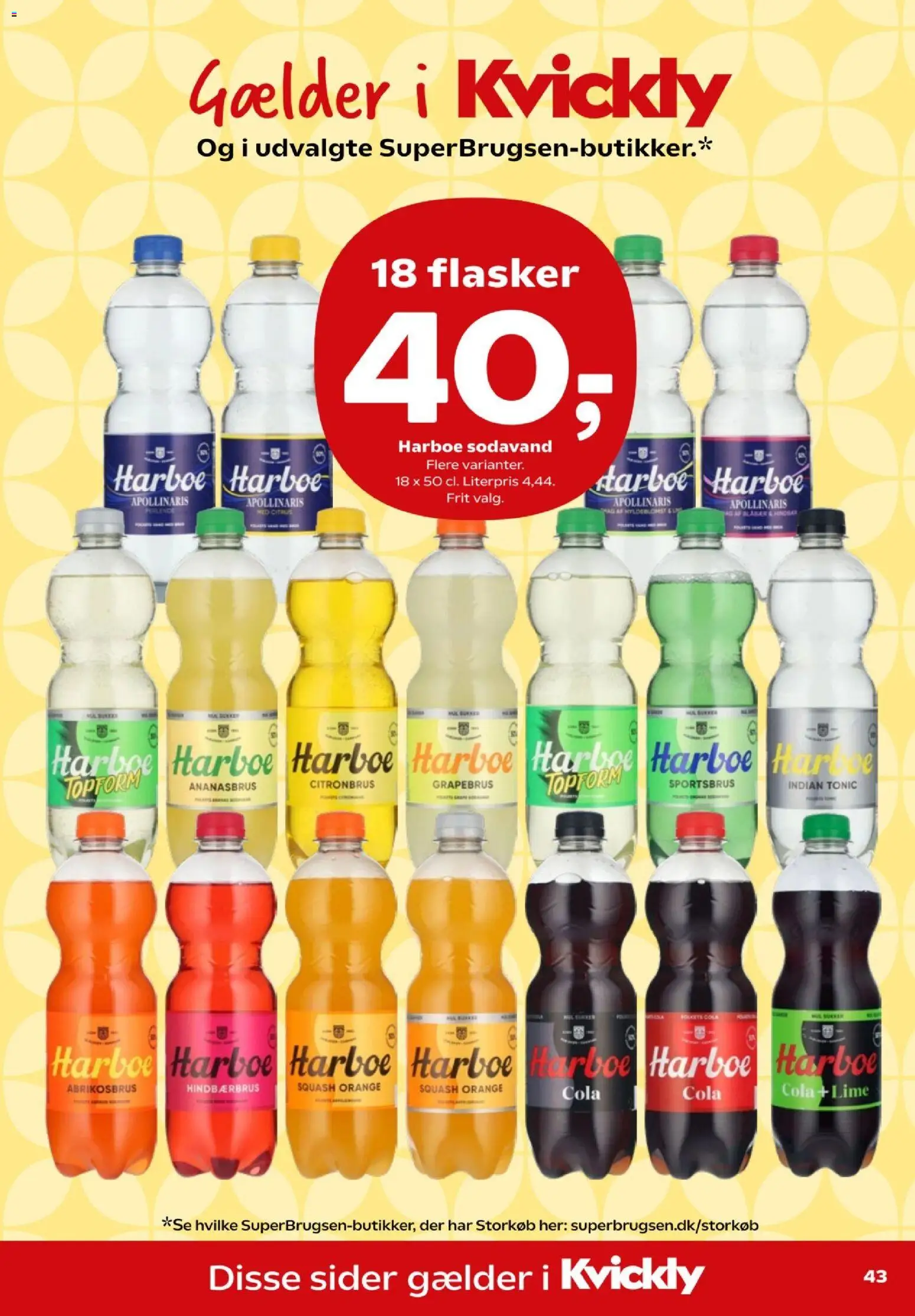 Kvickly tilbudsavis – gyldig fra 23/10/2026 | Side: 47 | Produkter: Squash, Sodavand, Lime, Cola