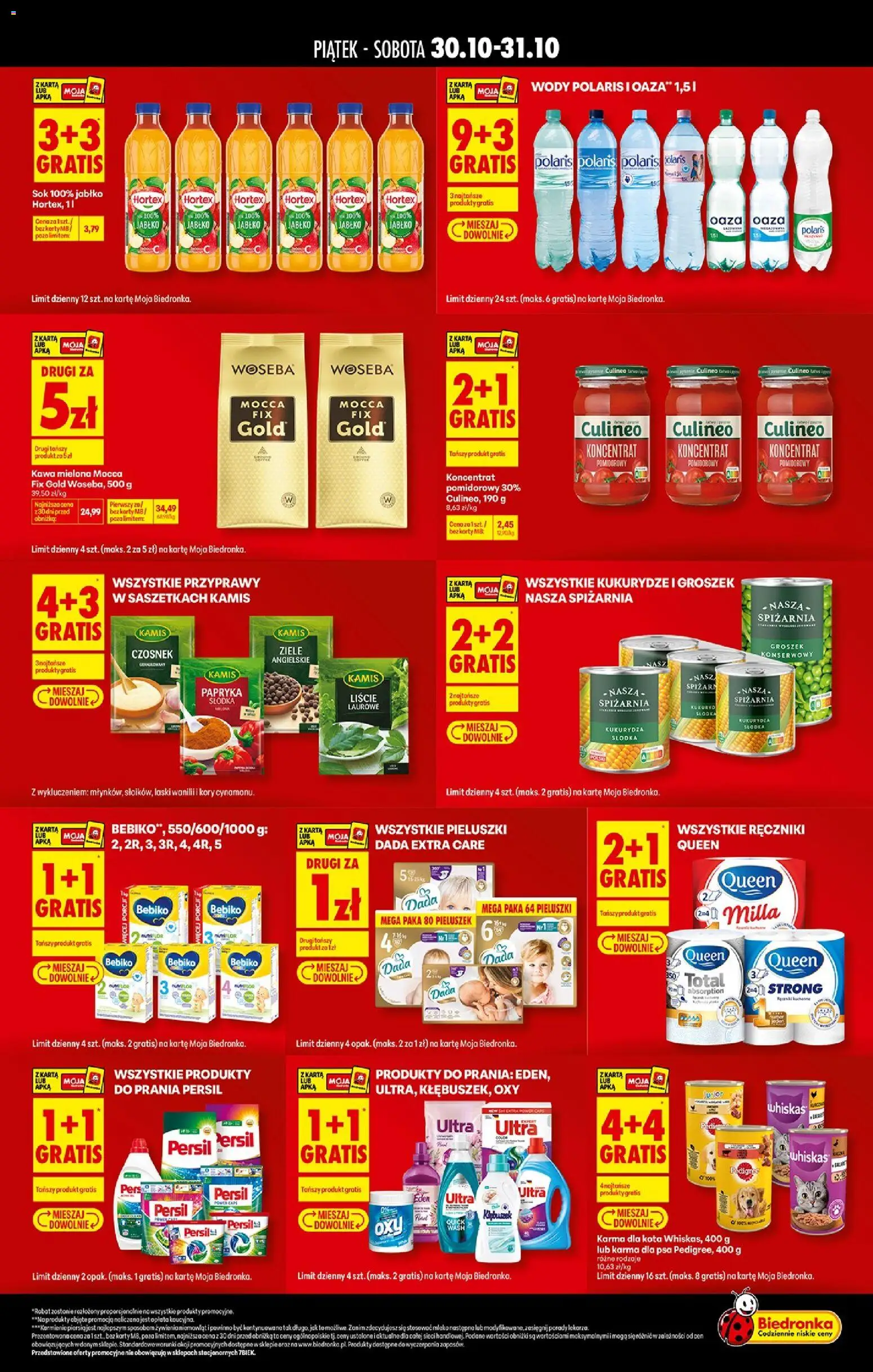 Biedronka gazetka - Tani weekend od 30.10.2026 | Strona: 2 | Produkty: Whiskas, Papryka, Pedigree, Mleko