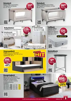 Otto's Aktionen Möbelflyer ab 01.07.2026 gültig | Seite: 39 | Produkte: Babybett, Drehtürenschrank, Boxspringbett, Beistelltisch