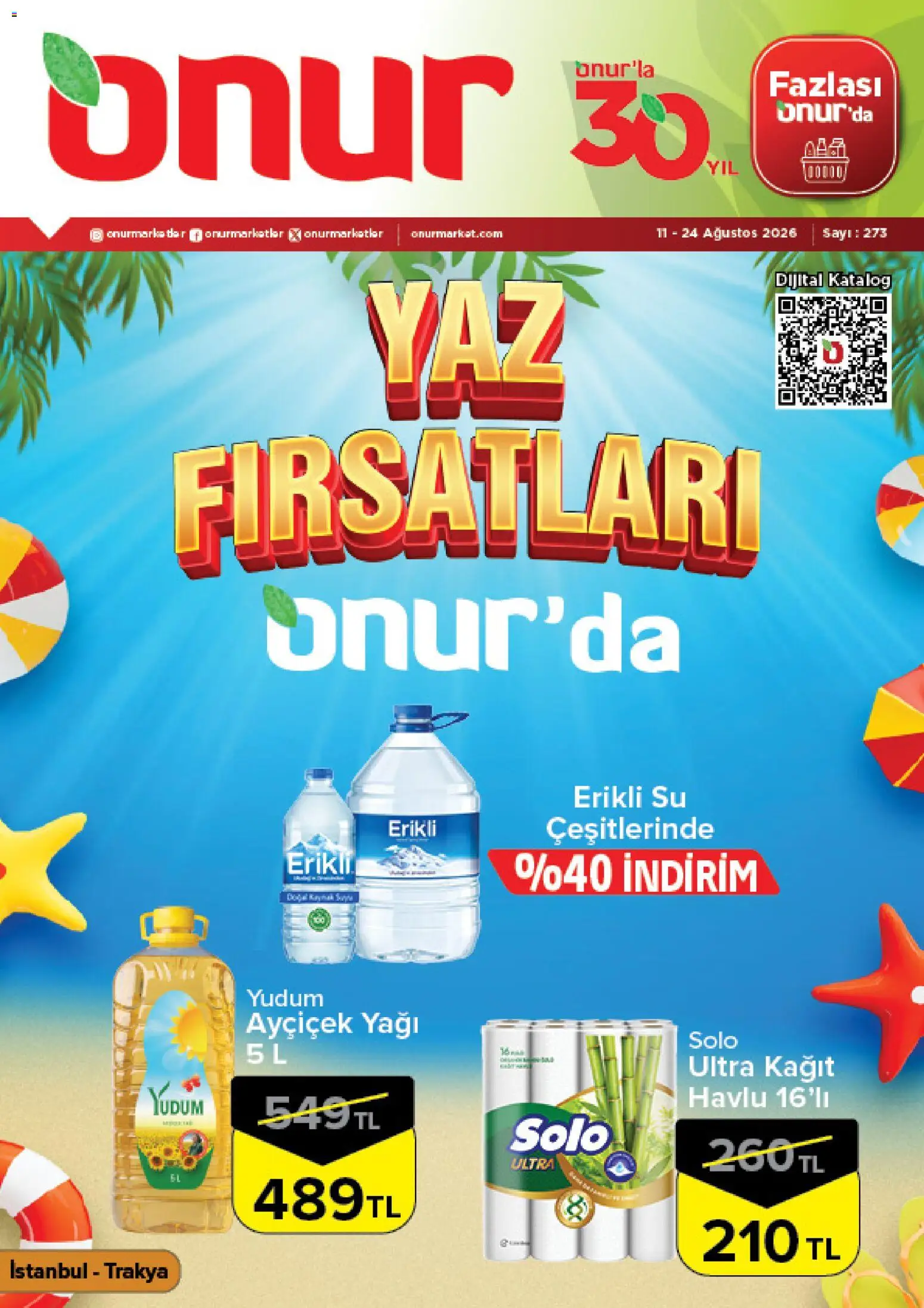 Onur Market Katalog - 11 Ağustos 2026 tarihinden itibaren geçerlidir | Sayfa: 1 | Ürünler: Su