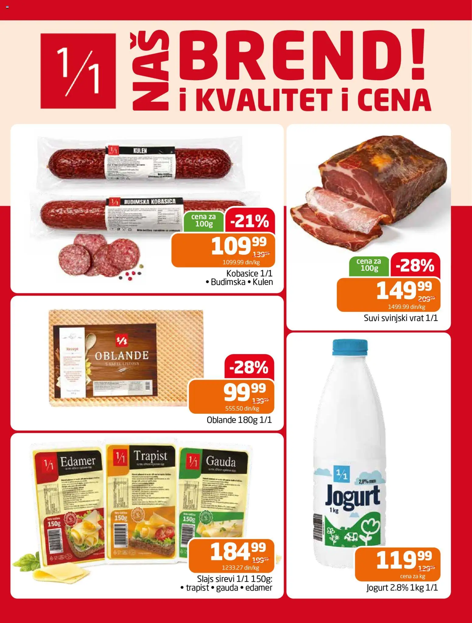 Gomex katalog - važi od 19.08.2026 | Strana: 24 | Proizvode: Svinjski vrat, Jogurt, Vrat, Kobasica