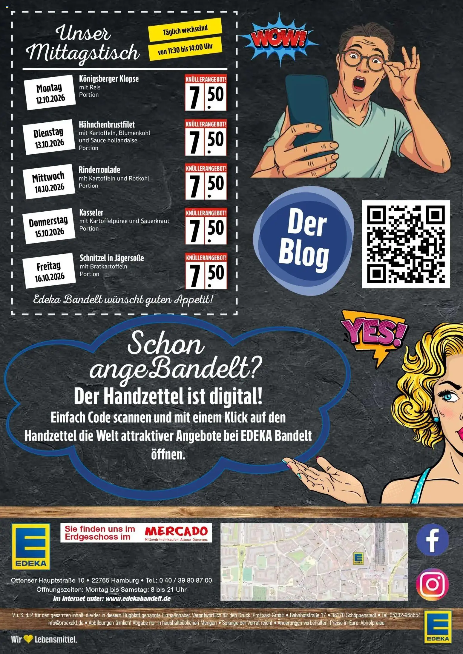 Edeka Prospekt Hamburg (ab 12.10.2026) » Angebote Online | Seite: 8 | Produkte: Rotkohl, Kartoffeln, Blumenkohl, Uhr