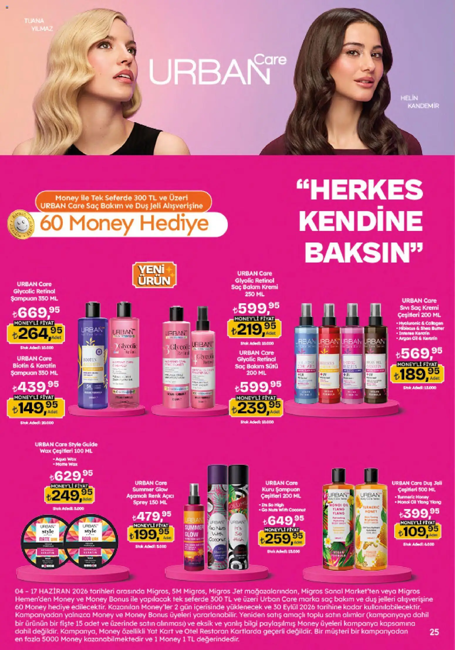 Migros Katalog - 5M Migroskop Dijital - 04.06.2026 tarihinden itibaren geçerlidir | Sayfa: 25 | Ürünler: Şampuan, Saç Kremi, Duş jeli, Kuru şampuan
