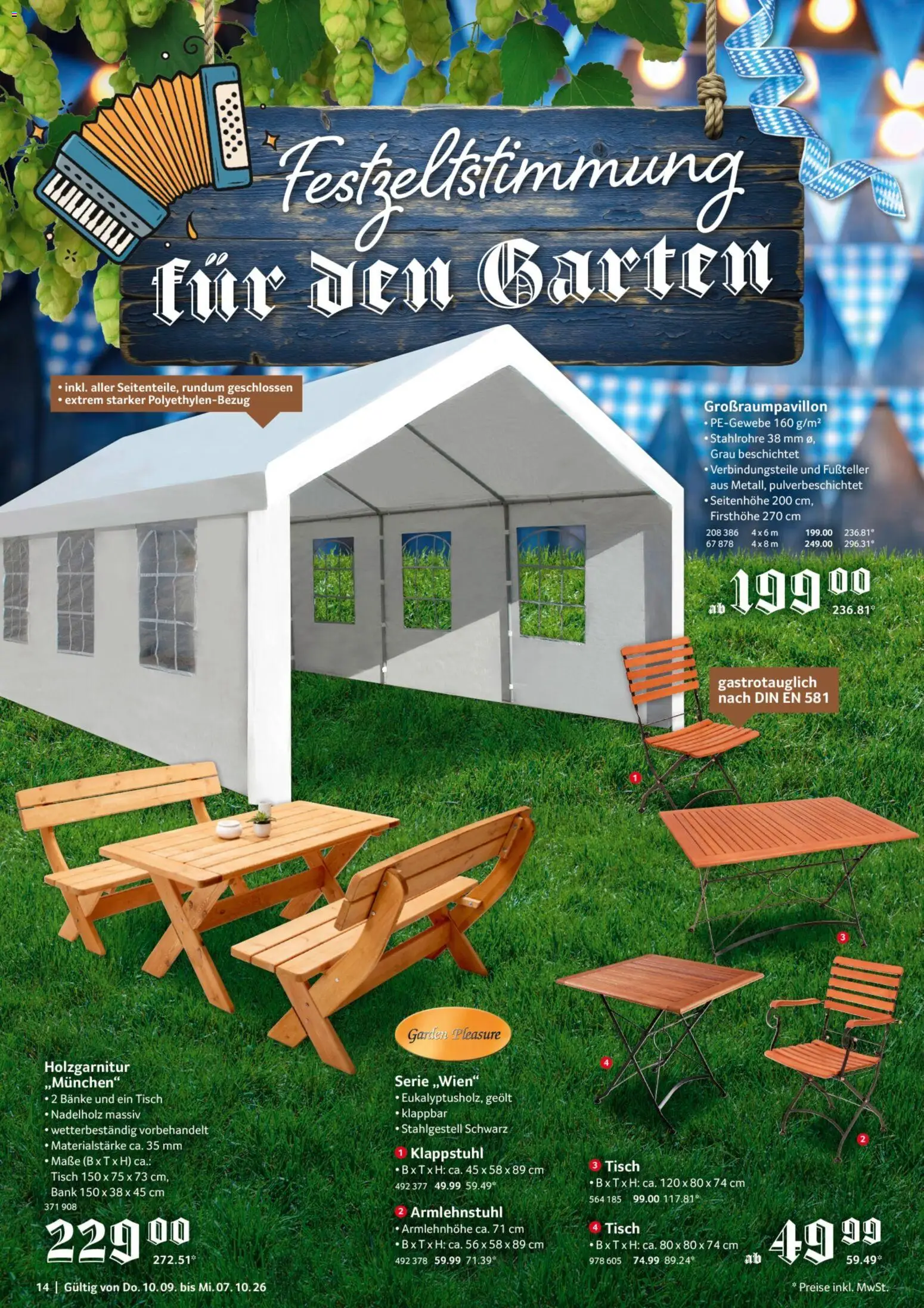 Selgros O'zapft is – gültig ab 10.09.2026 | Seite: 14 | Produkte: Tisch