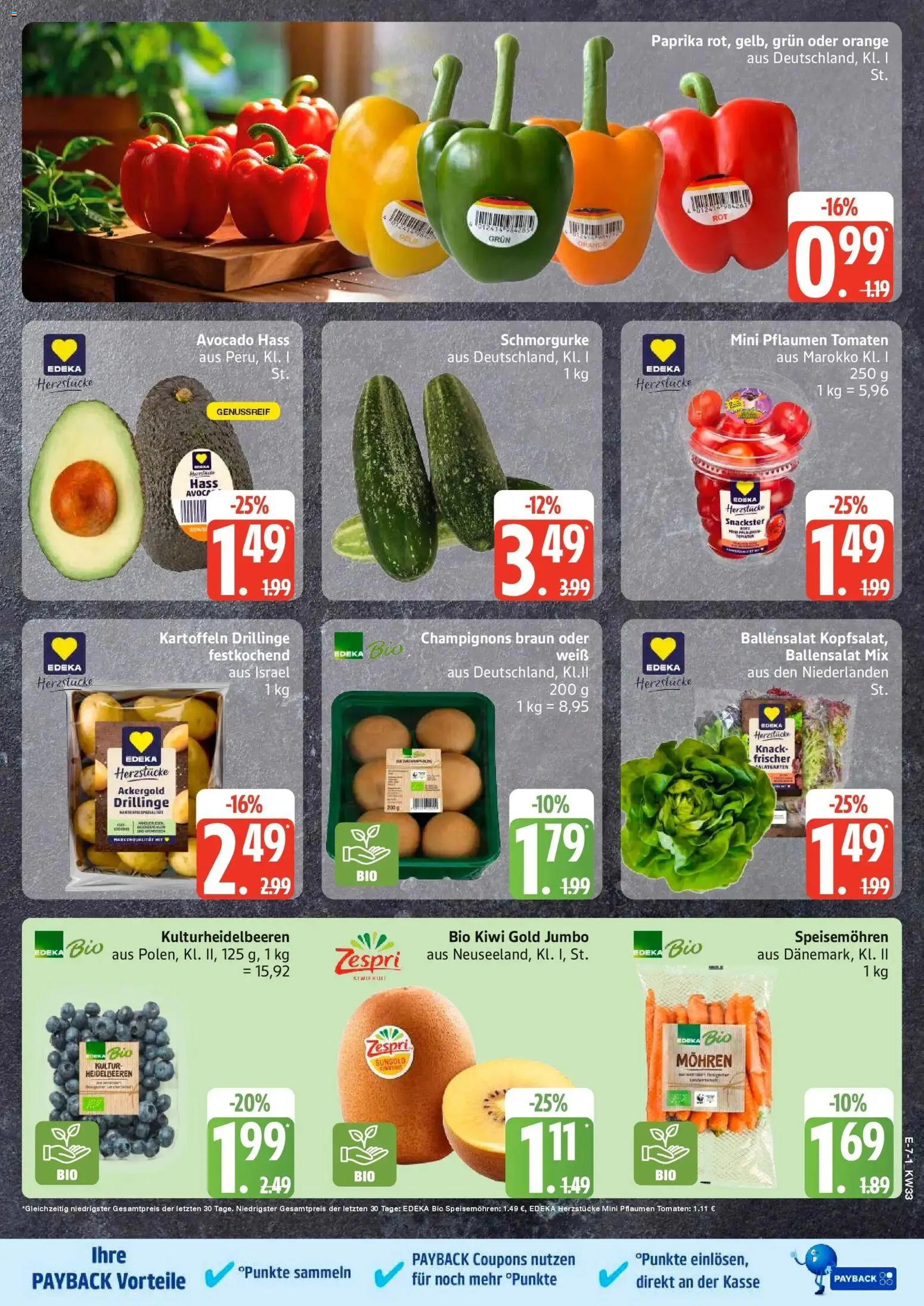 Edeka Prospekt Schwarzenbek (ab 10.08.2026) » Angebote Online | Seite: 9 | Produkte: Pflaumen, Tomaten, Avocado, Paprika