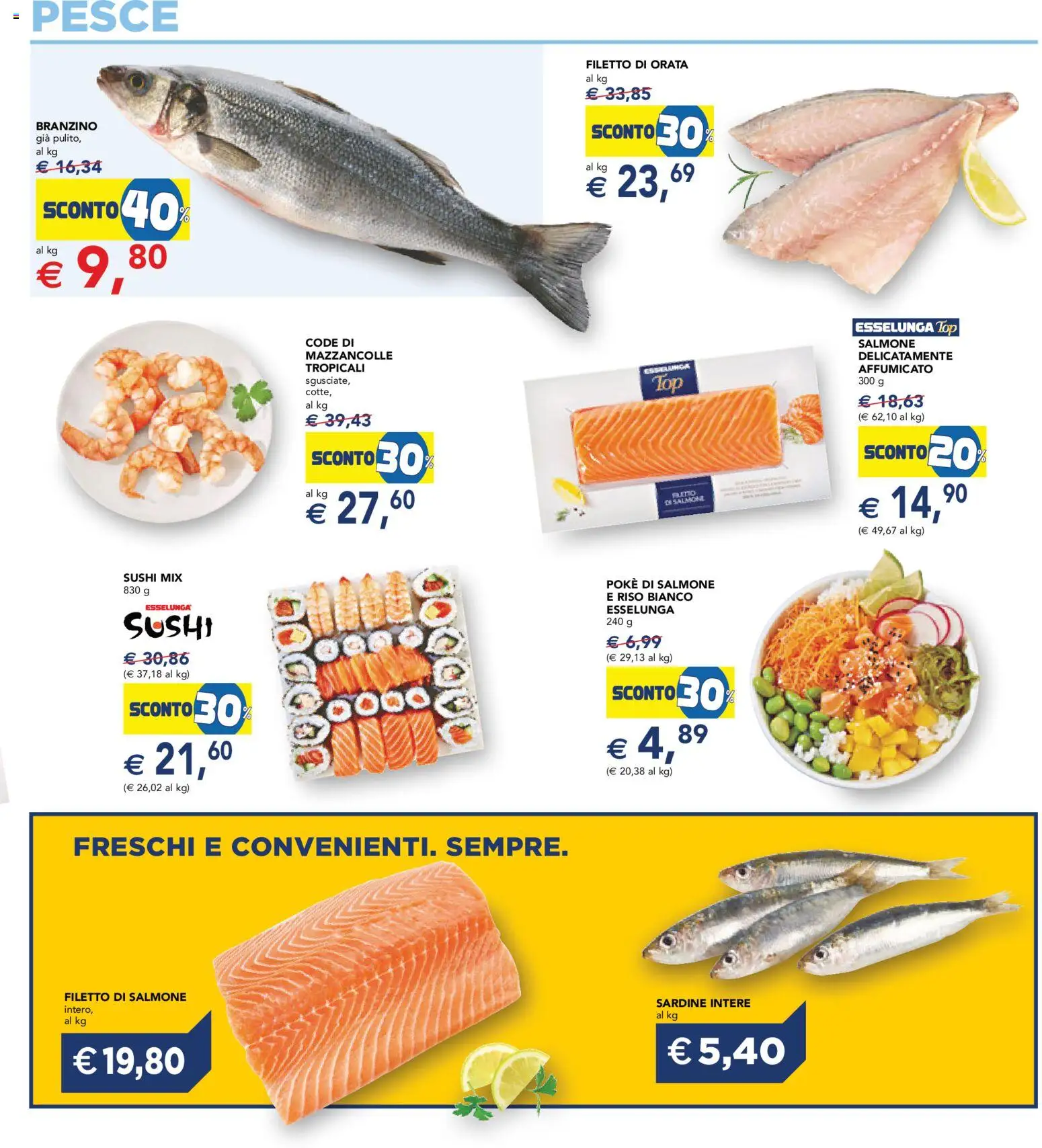 Volantino Esselunga S del 08.06.2026 | Pagina: 3 | Prodotti: Riso, Orata, Top, Sushi