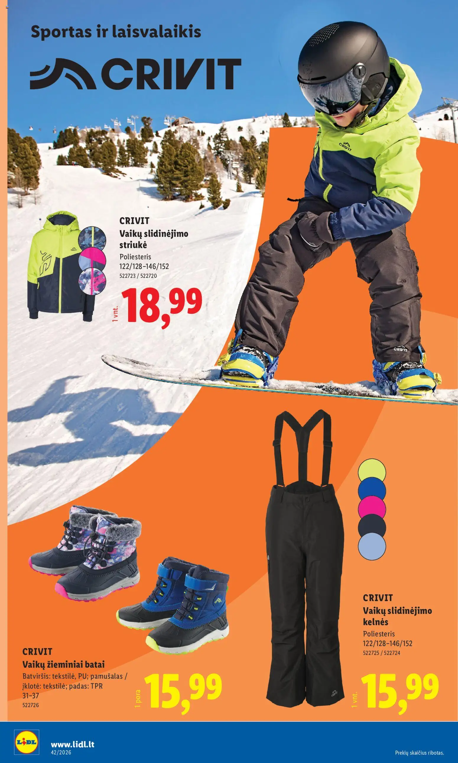 LIDL akcijos nuo 2026.10.12 | Puslapis: 22 | Prekių: Kelnes