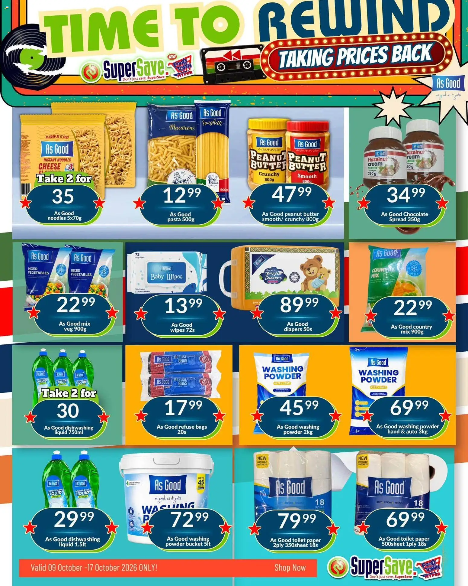New Super Save catalogue – valid from 09/10/2026 | Page: 8 | Products: Spread, Cream, Vegetables, Dishwashing liquid