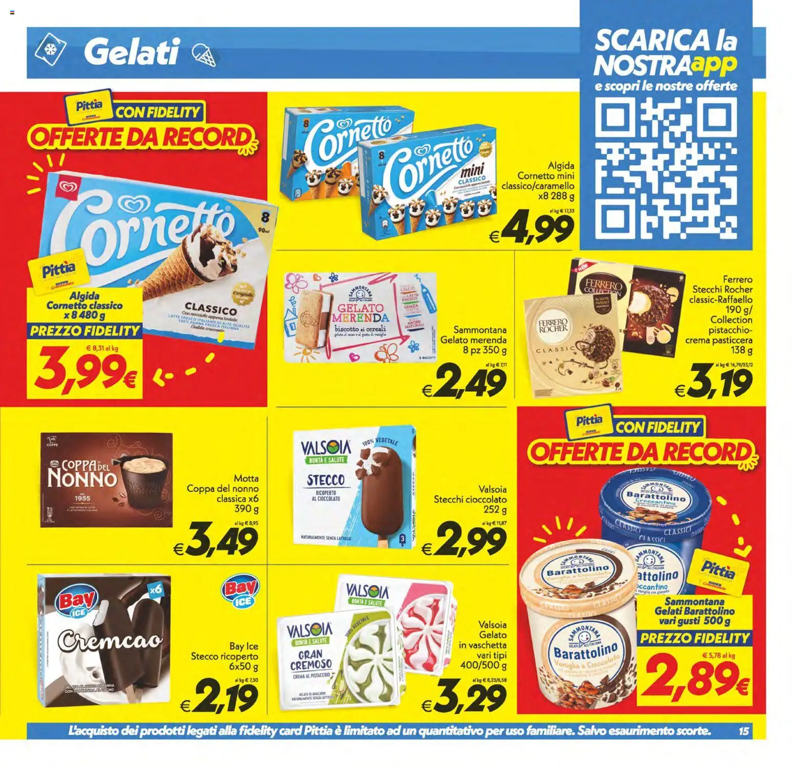 Volantino SuperConveniente del 29.05.2026 | Pagina: 15 | Prodotti: Crema, Cornetto, Panna, Latte