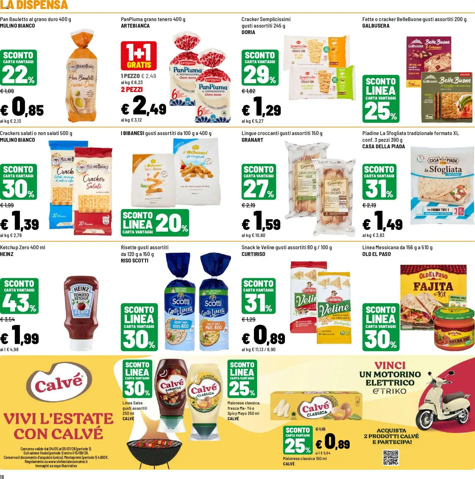 Volantino Iper del 12.06.2026 | Pagina: 18 | Prodotti: Veline, Maionese, Barbecue, Olive