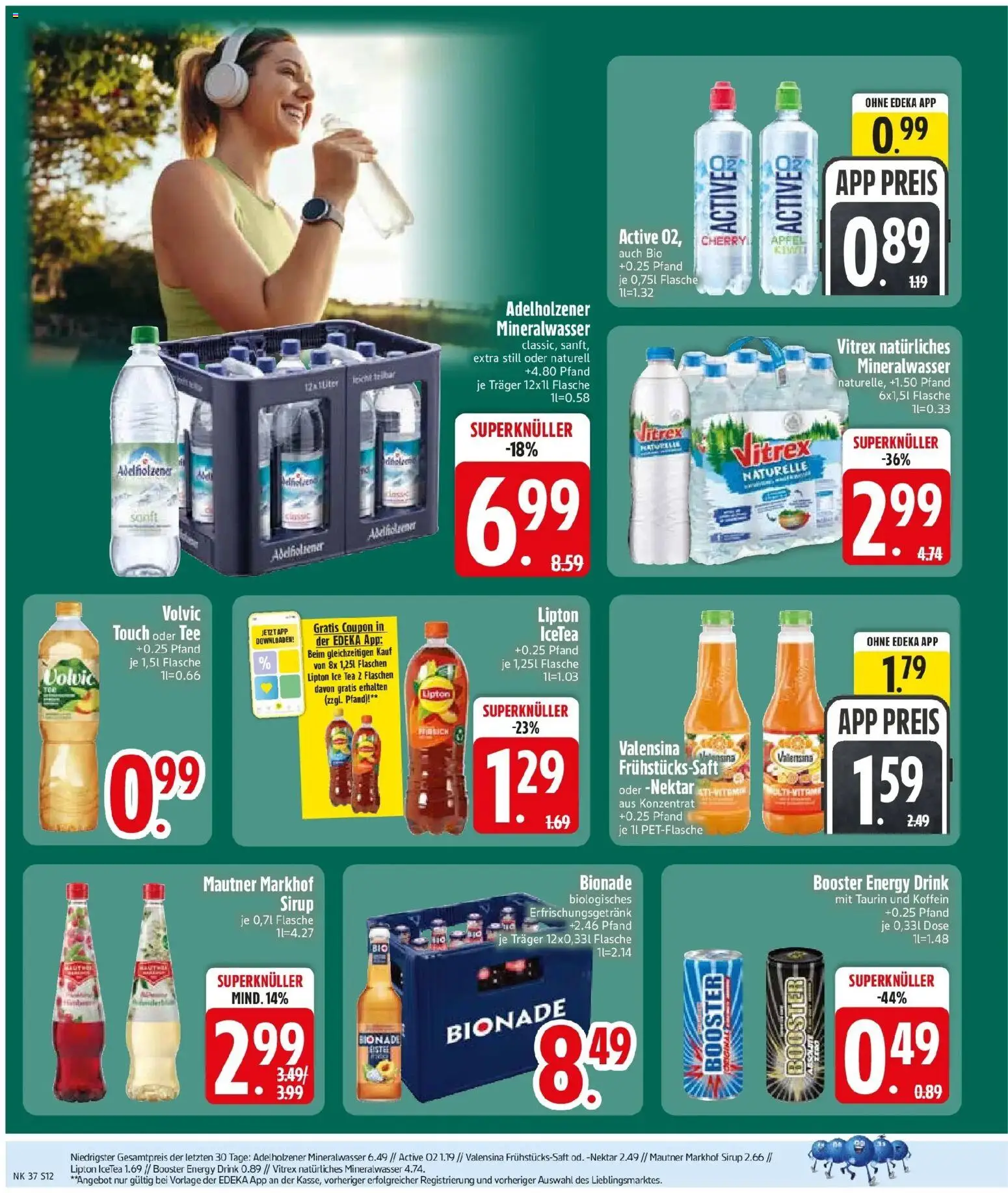 Edeka Prospekt Türkenfeld (ab 07.09.2026) » Angebote Online | Seite: 14 | Produkte: Energy, Äpfel, Mineralwasser, Valensina