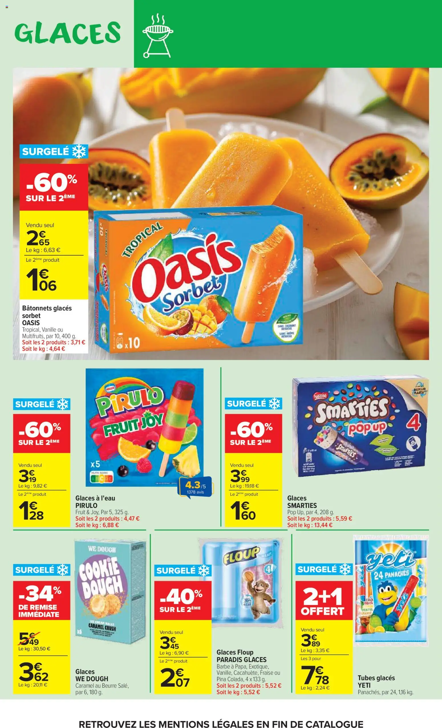 {H1} | Page: 22 | Produits: Glaces, Fraise, Beurre