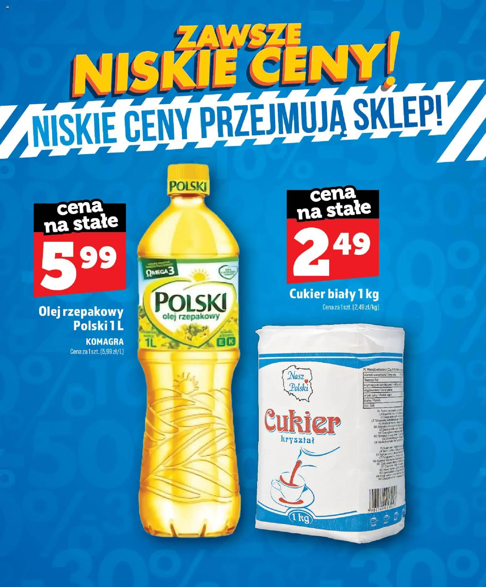 Topaz gazetka - Zawsze Niskie Ceny od 01.07.2026 | Strona: 37 | Produkty: Olej rzepakowy, Cukier biały, Olej, Cukier