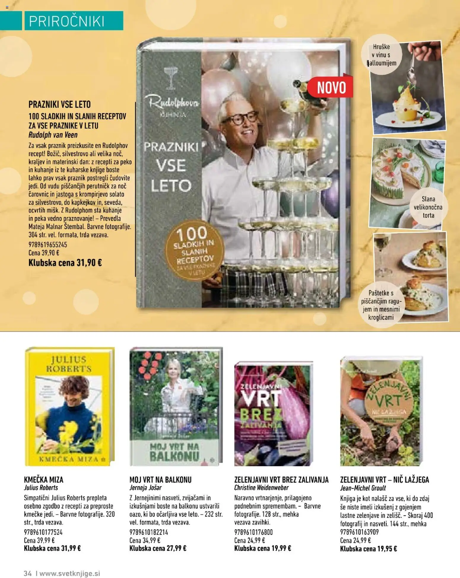 Novi Svet knjige katalog ponudbe – veljaven od 05.10.2026 | Stran: 35 | Izdelki: Torta, Miza, Knjiga, Hruške