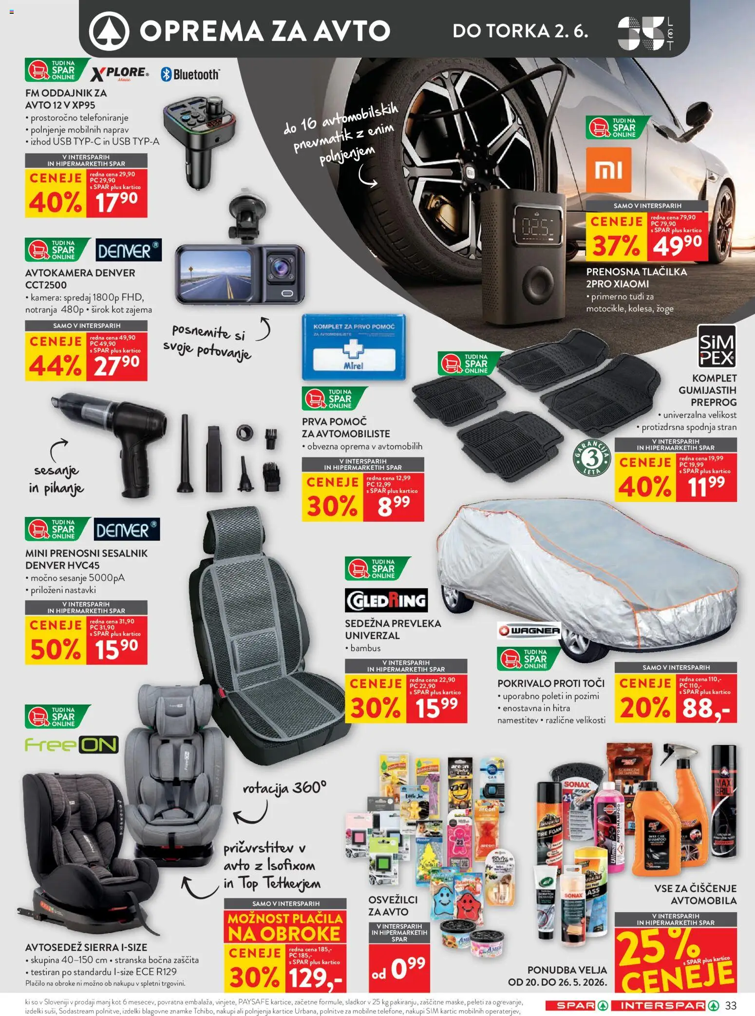 Novi Spar katalog ponudbe – veljaven od 20.05.2026 | Stran: 50 | Izdelki: Usb, Prevleka, Oprema za avto, Sladkor
