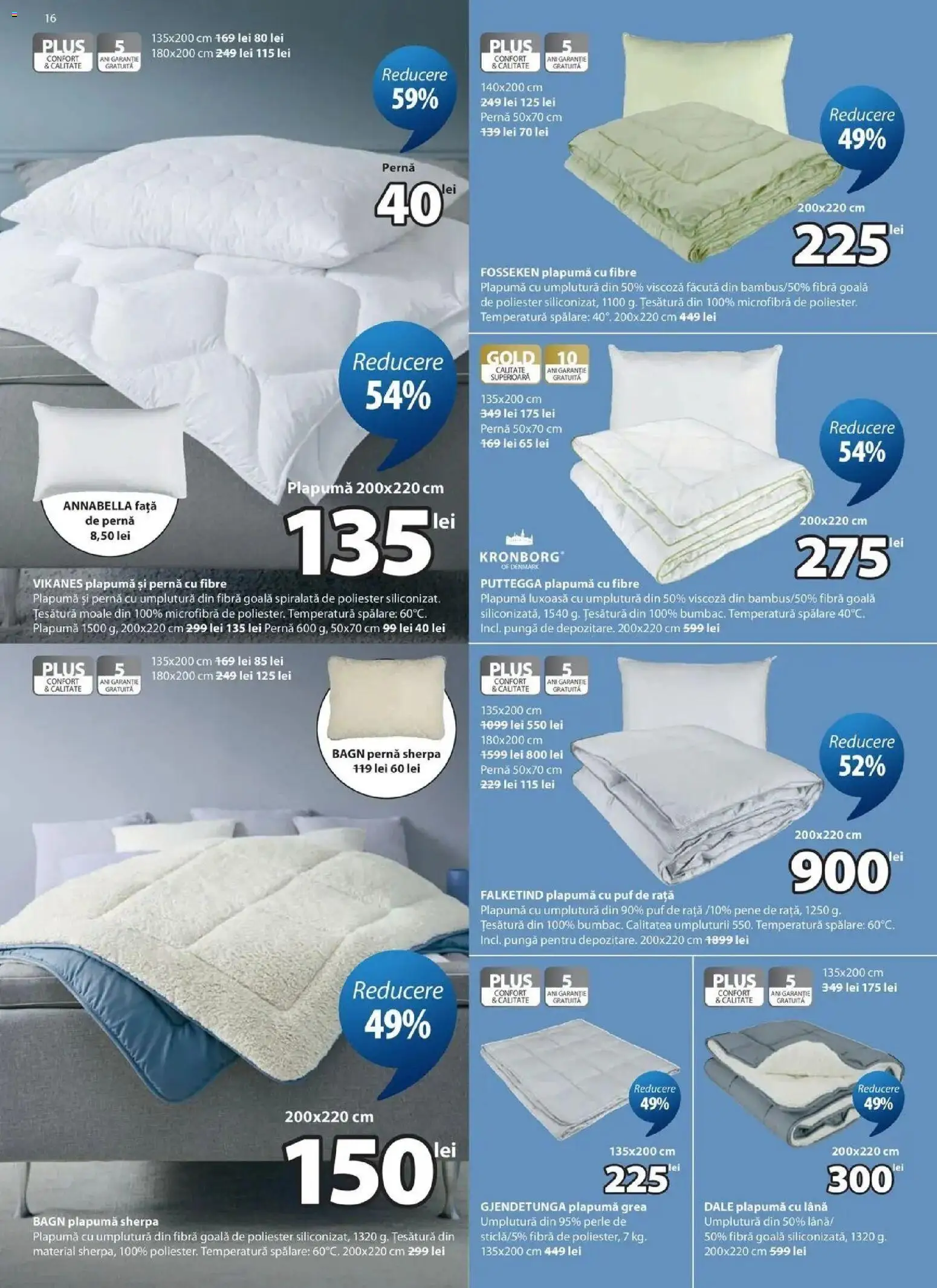 JYSK Catalog - Oferta 25.08.2026 - 23.09.2026 | Pagină: 16 | Produse: Perle, Față de pernă, Rață, Dale
