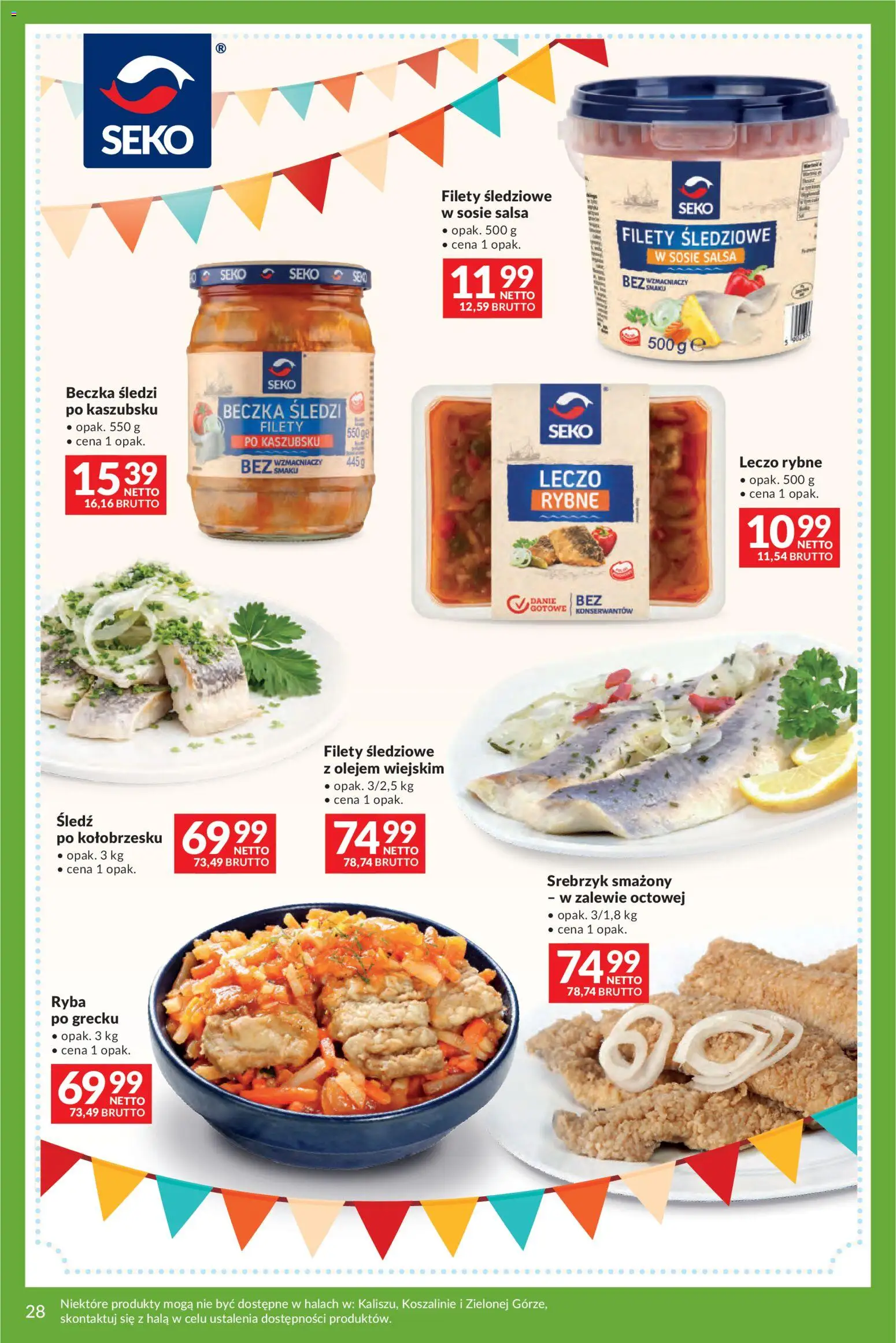 Makro gazetka - Uroczystości od 12.05.2026 | Strona: 28 | Produkty: Śledź, Ryba