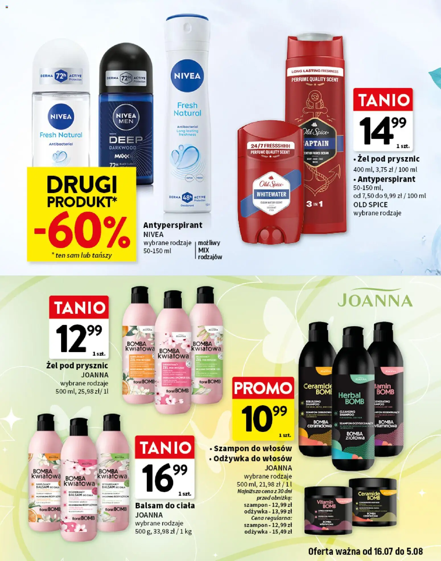 Intermarche gazetka - Szkolna wyprawka w super cenach od 16.07.2026 | Strona: 15 | Produkty: Prysznic, Odżywka, Żel pod prysznic, Antyperspirant