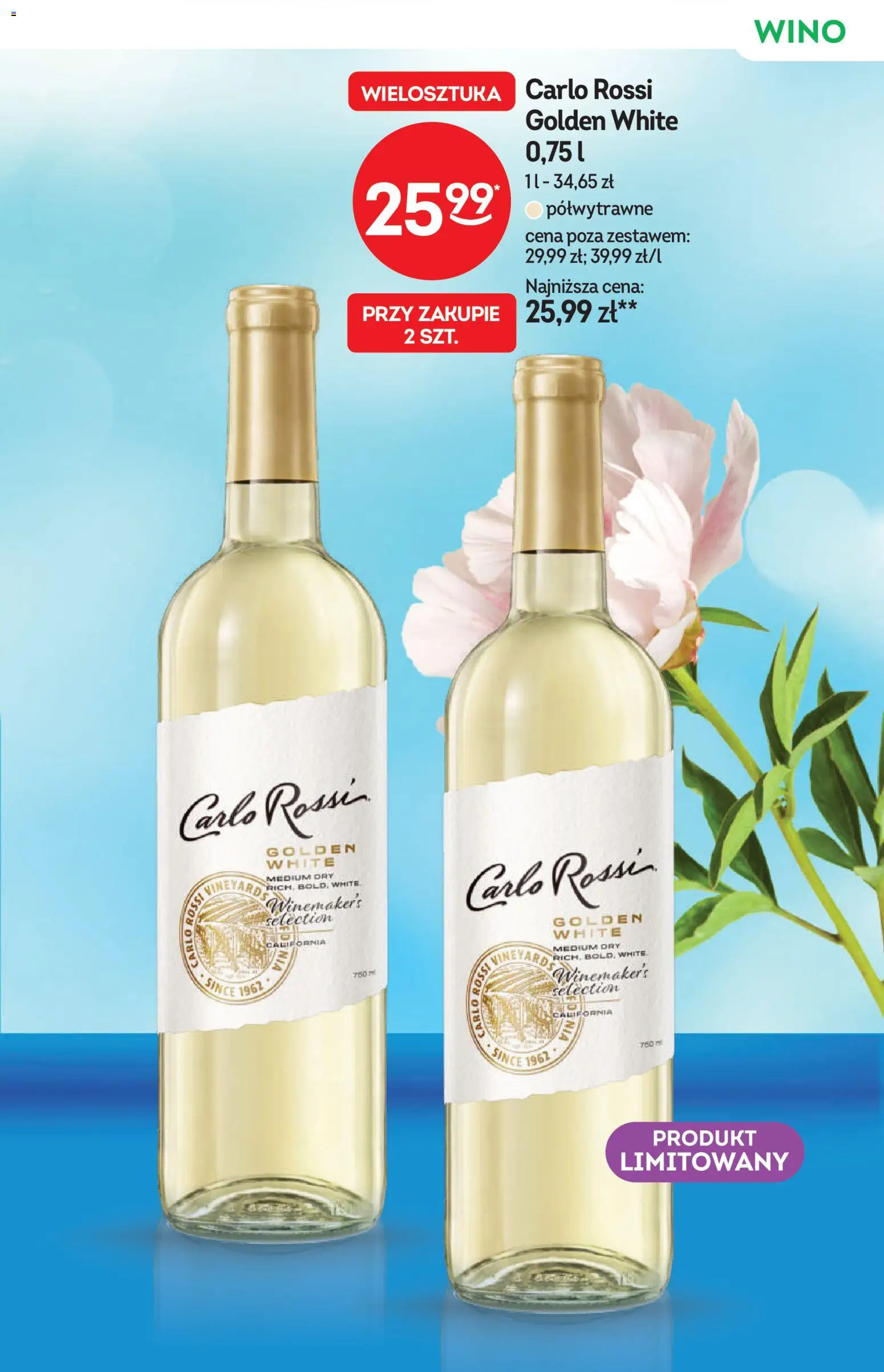 Żabka gazetka - Katalog win od 10.06.2026 | Strona: 15 | Produkty: Wino, Carlo Rossi