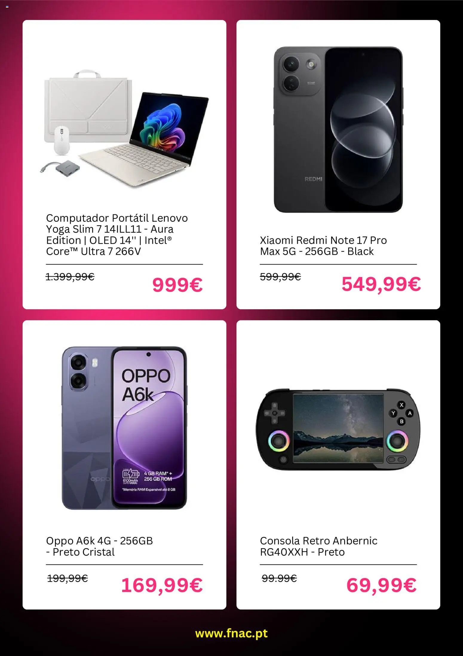 Fnac Black Friday │ válido de 29/10/2026 | Página: 4 | Produtos: Computador, Computador portátil, Memória ram