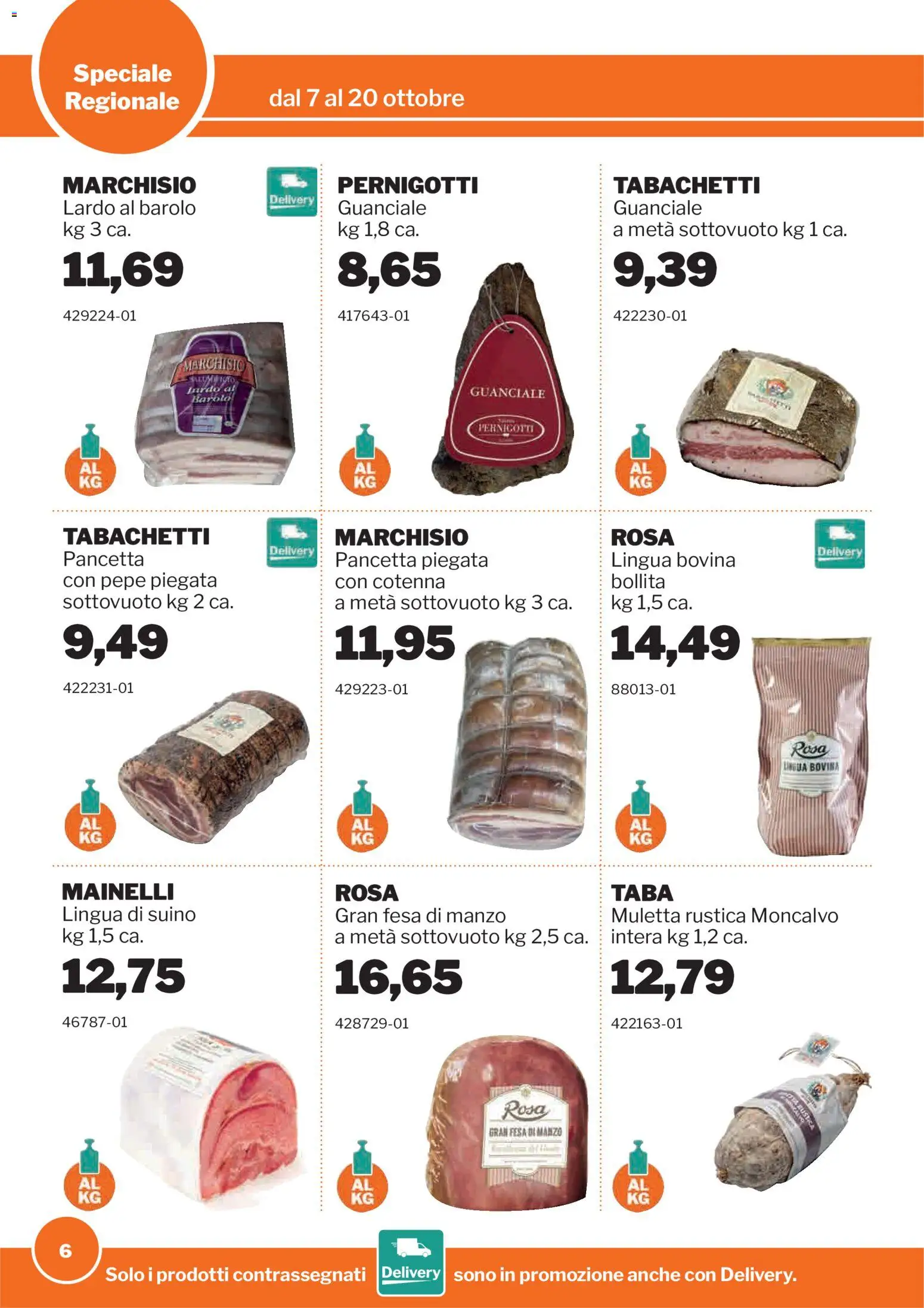 Volantino Sogegross del 07/10/2026 | Pagina: 6 | Prodotti: Manzo, Pancetta, Suino, Pepe