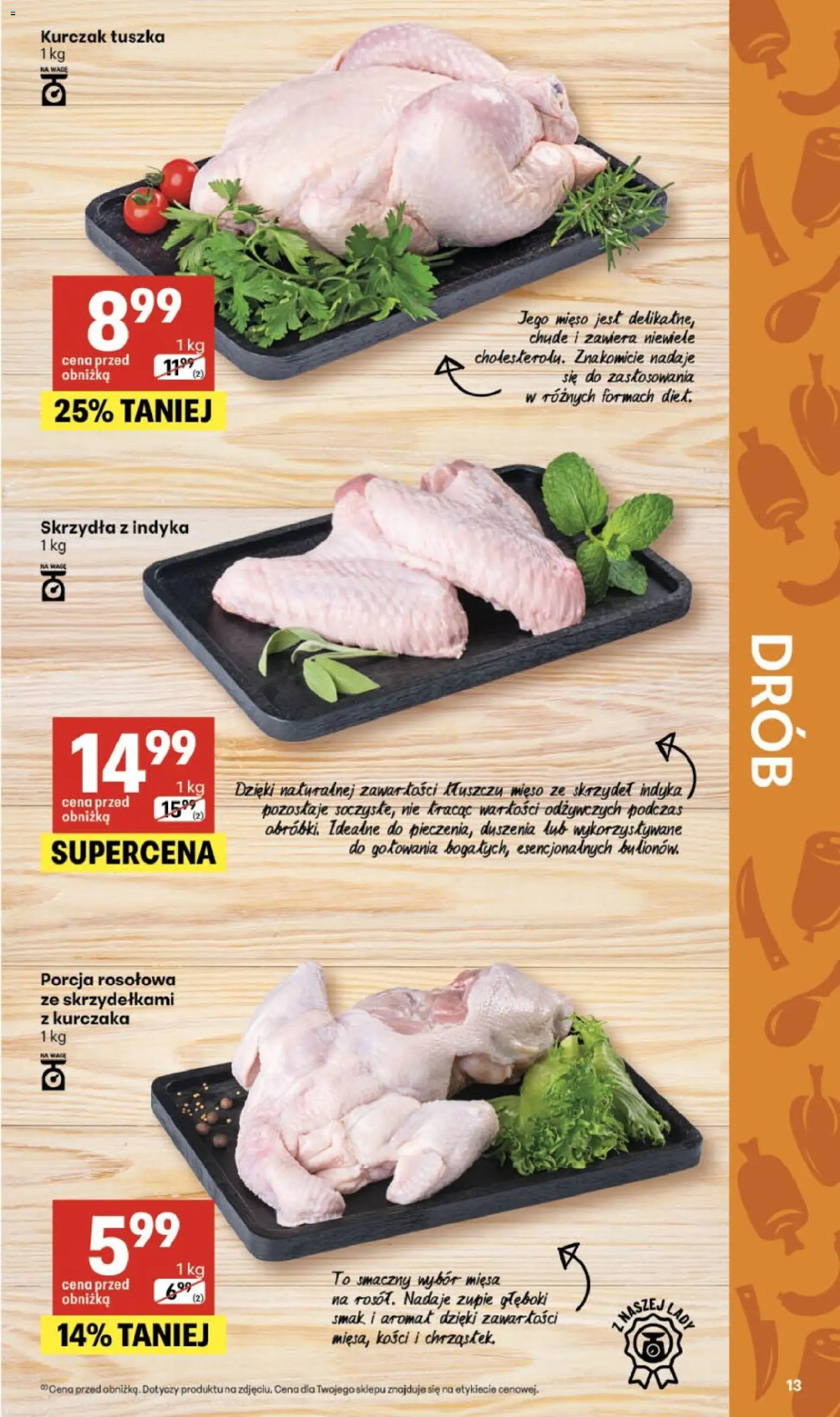 Delikatesy Centrum gazetka - Sklepy Własne od 07.05.2026 | Strona: 13 | Produkty: Kurczak, Mięso
